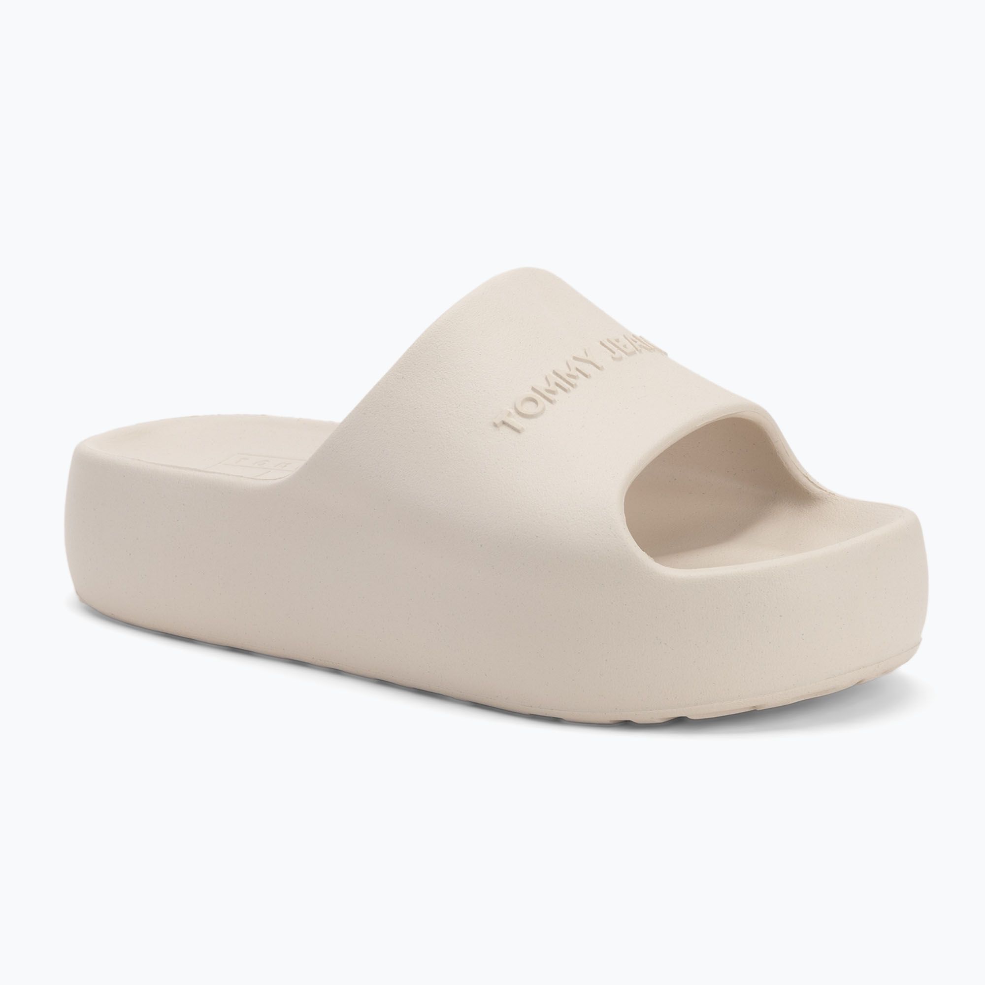 Klapki damskie Tommy Jeans Chunky Pool Slide Ess newsprint 