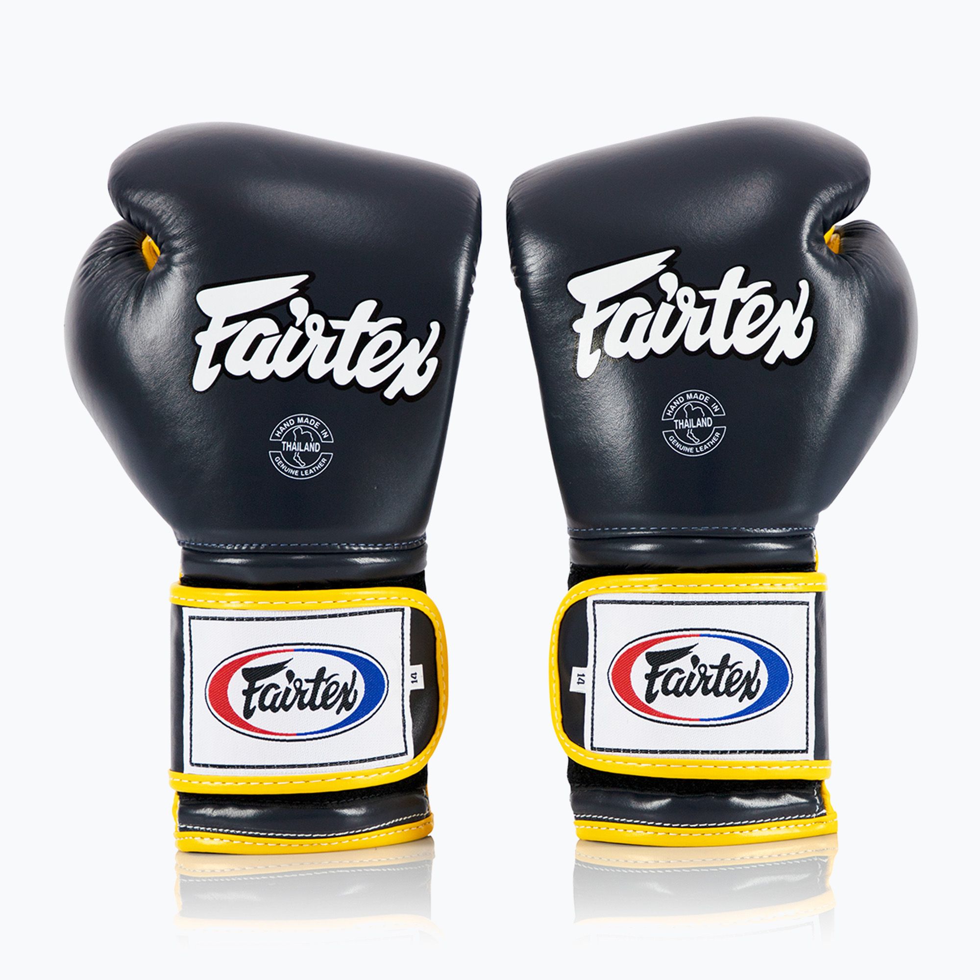 Rękawice bokserskie Fairtex Heavy Hitter's Mexican Style blue/yellow 
