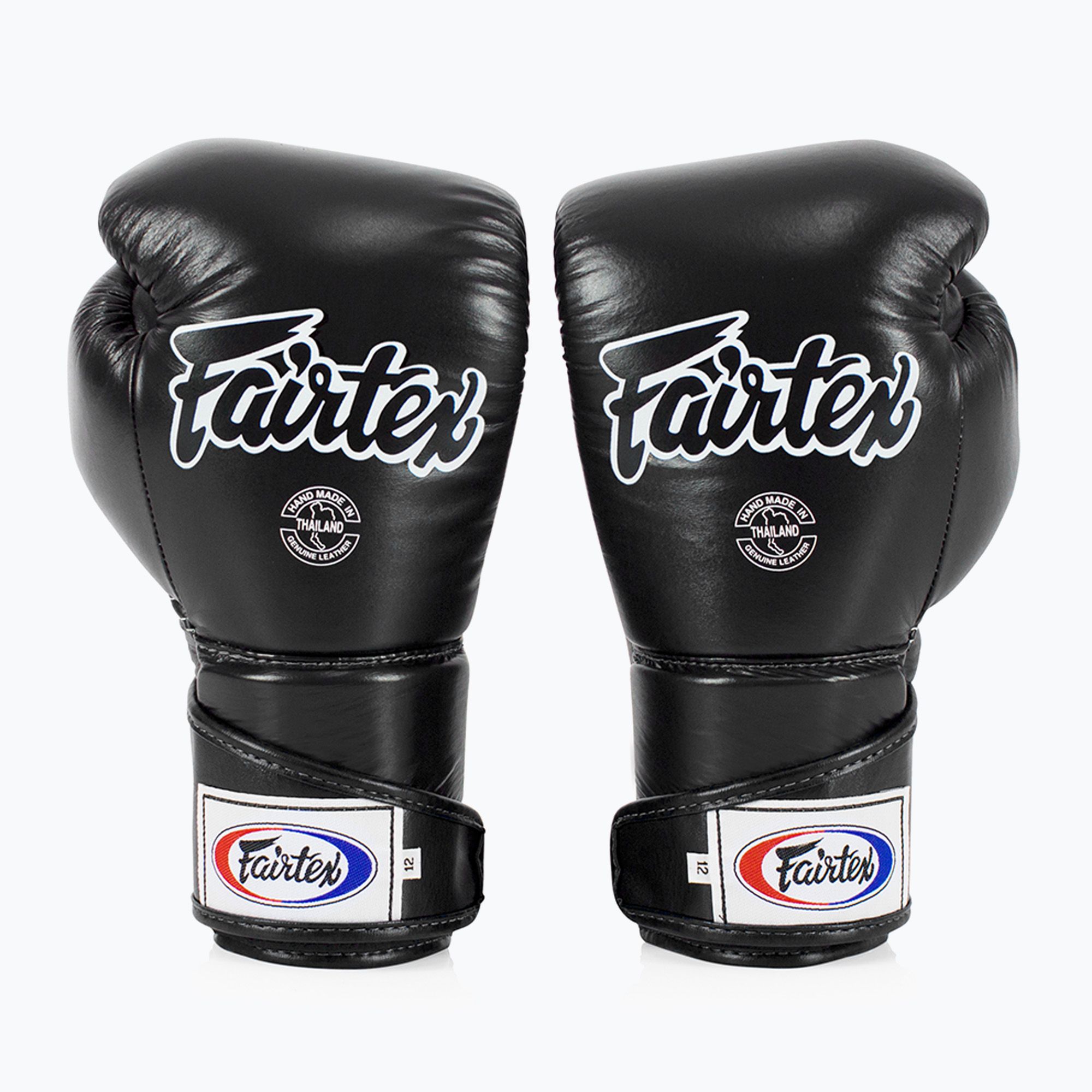 Rękawice bokserskie Fairtex Stylish Angular Sparring - Locked Thumb black 