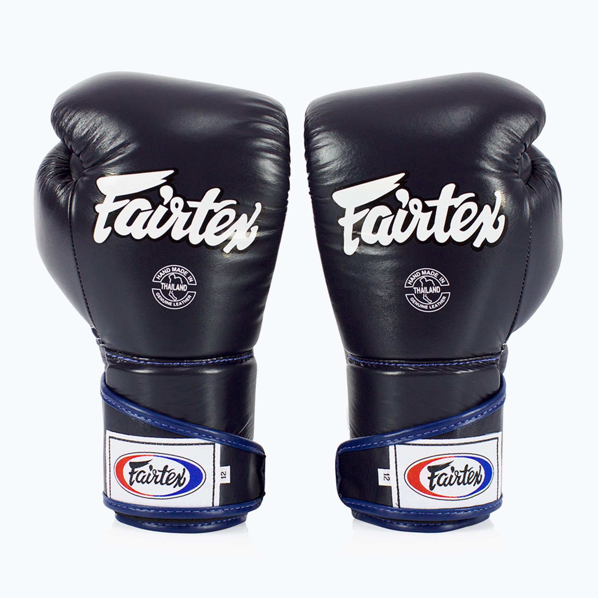 Rękawice bokserskie Fairtex Stylish Angular Sparring - Locked Thumb blue 