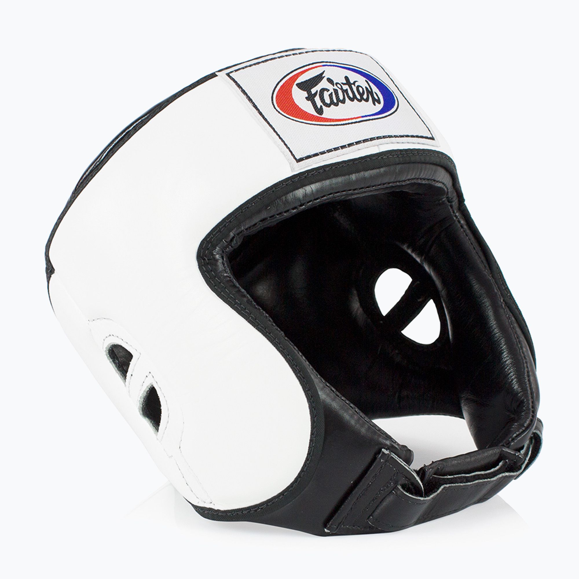 Kask bokserski Fairtex Muay Thai & Kickboxing Competition white 
