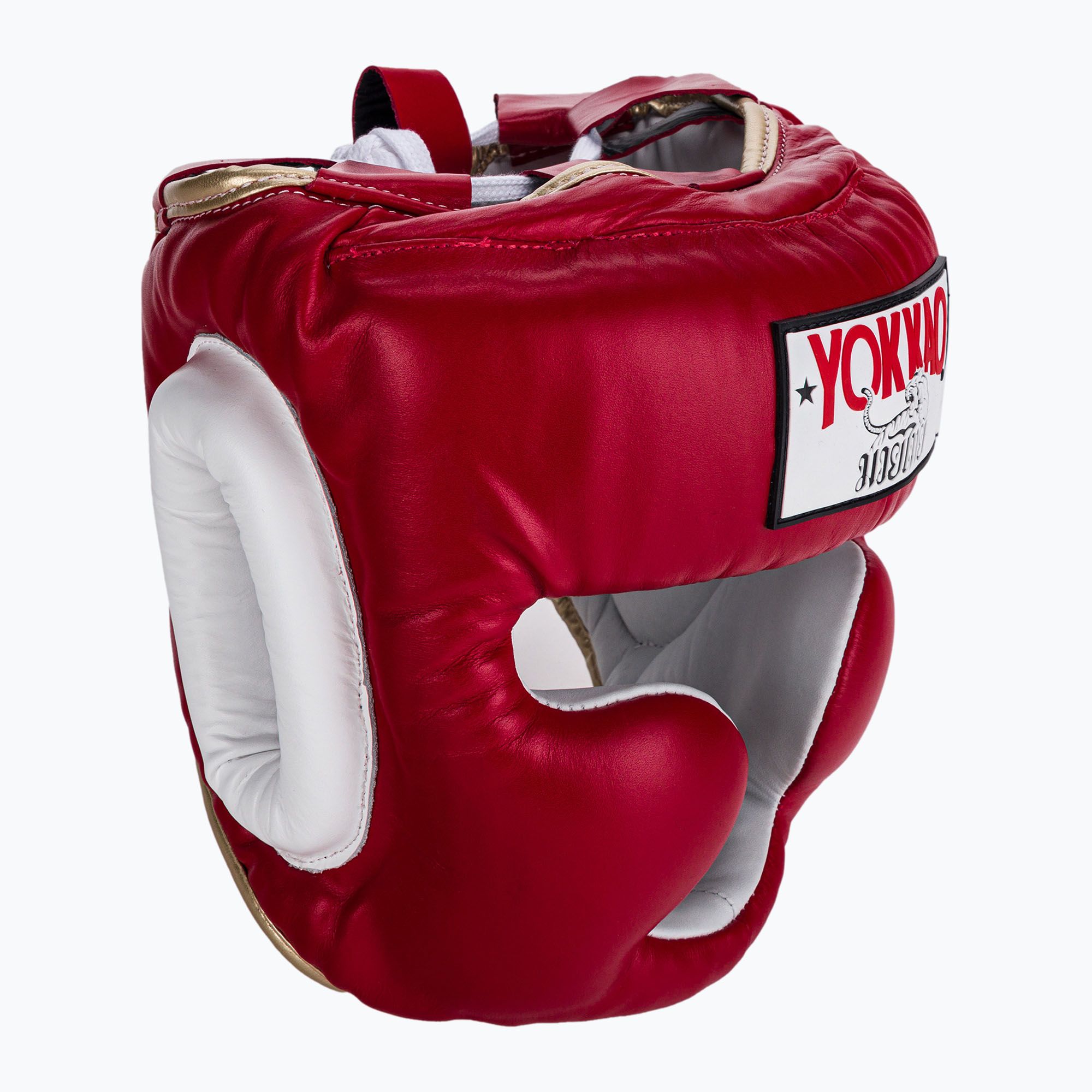 Kask bokserski męski YOKKAO Training Headguard red 