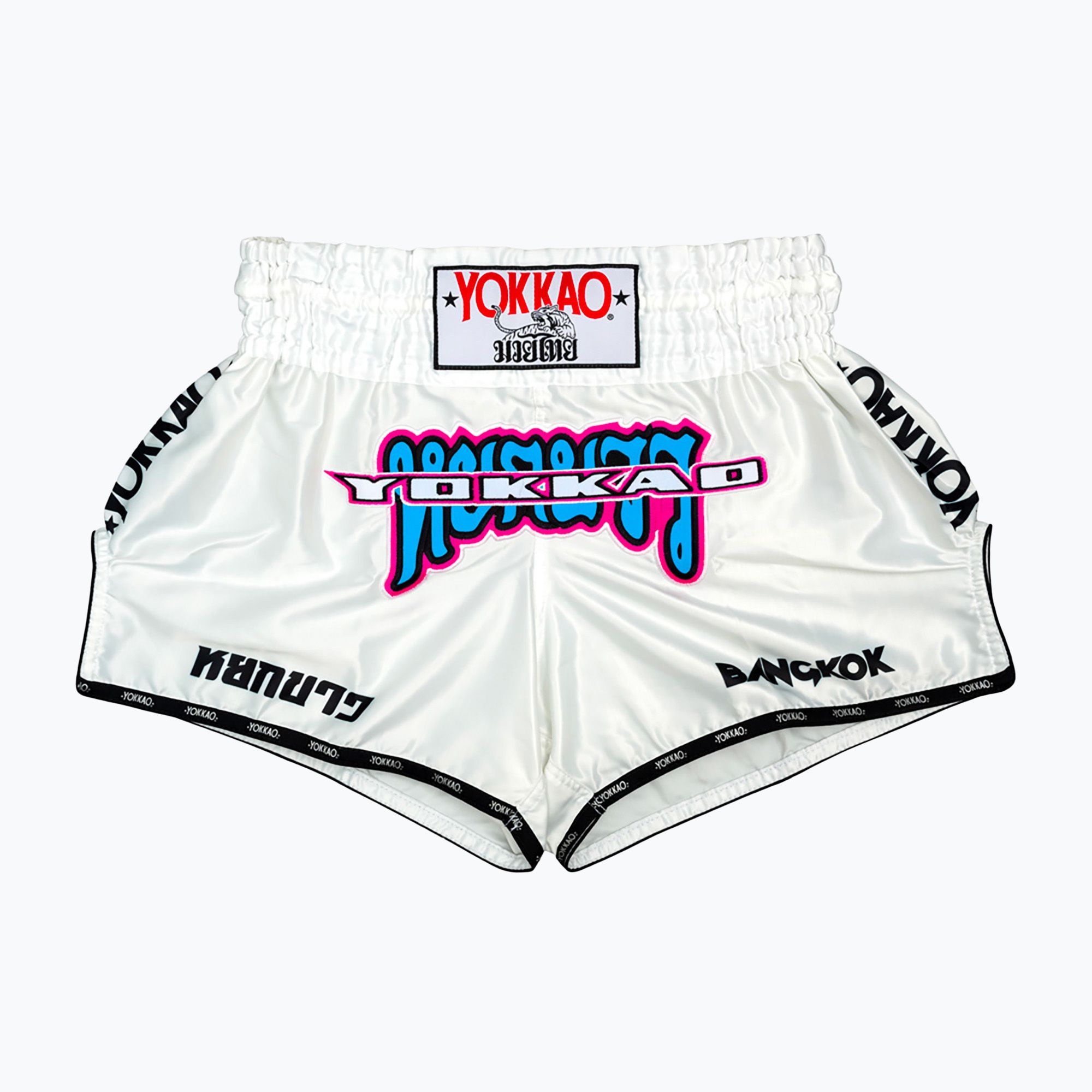 Spodenki treningowe męskie YOKKAO East Club Fight white 
