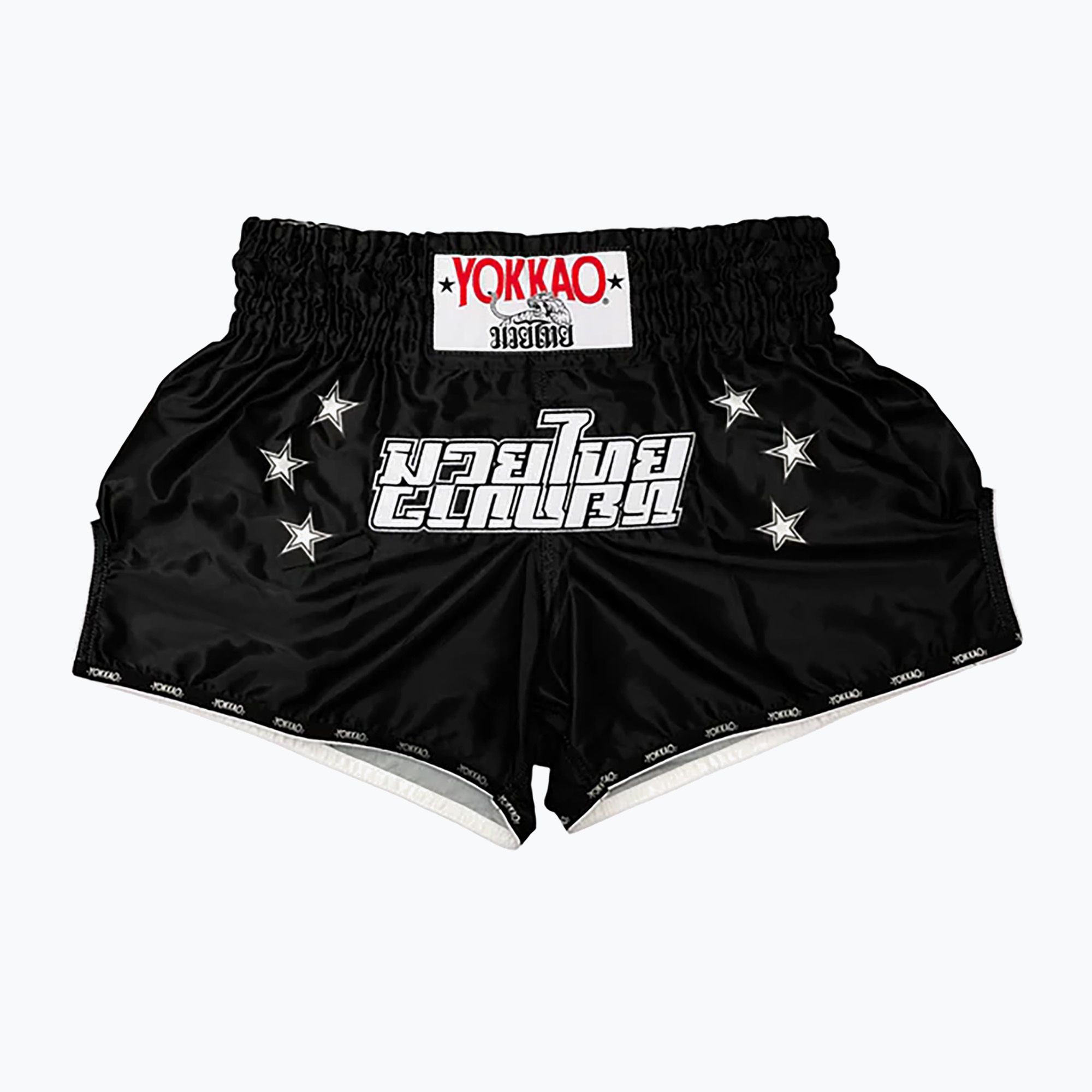 Spodenki treningowe męskie YOKKAO Lettering Fight black 