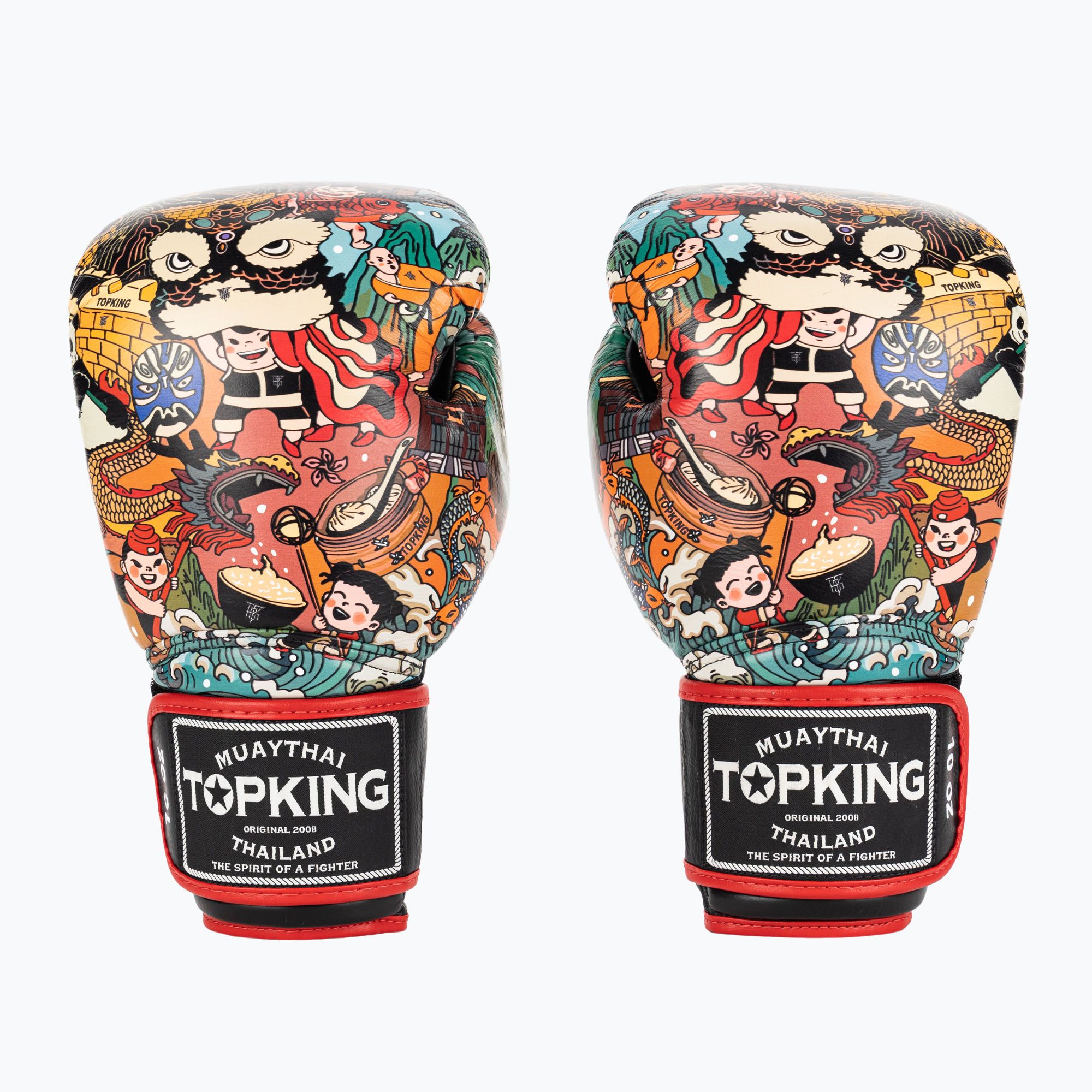 Rękawice bokserskie Top King Boxing Culture black/red TKBGCT-2C2 