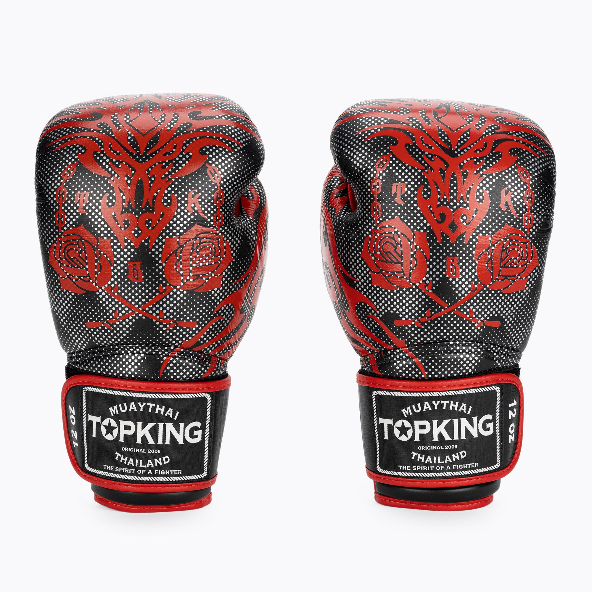 Rękawice bokserskie Top King Boxing Dragon red/black 