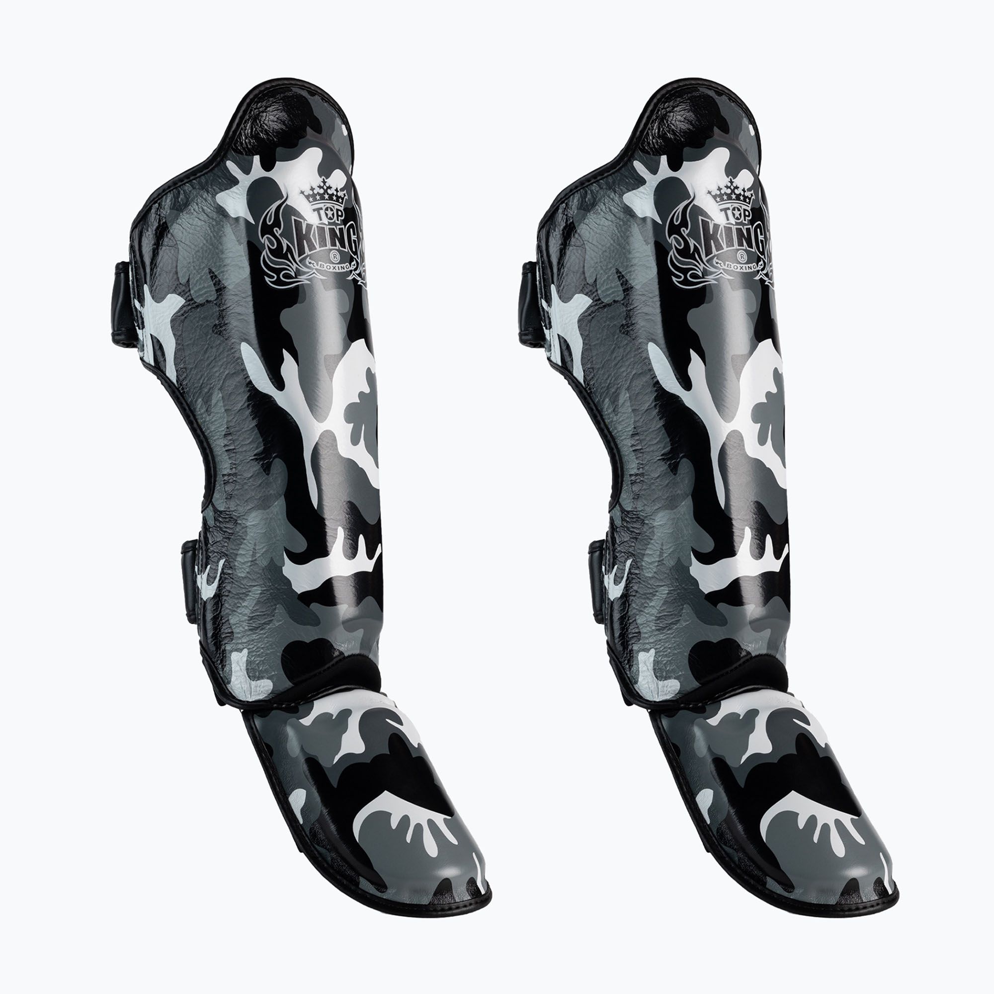 Ochraniacze piszczeli i stóp Top King Empower Camouflage grey 