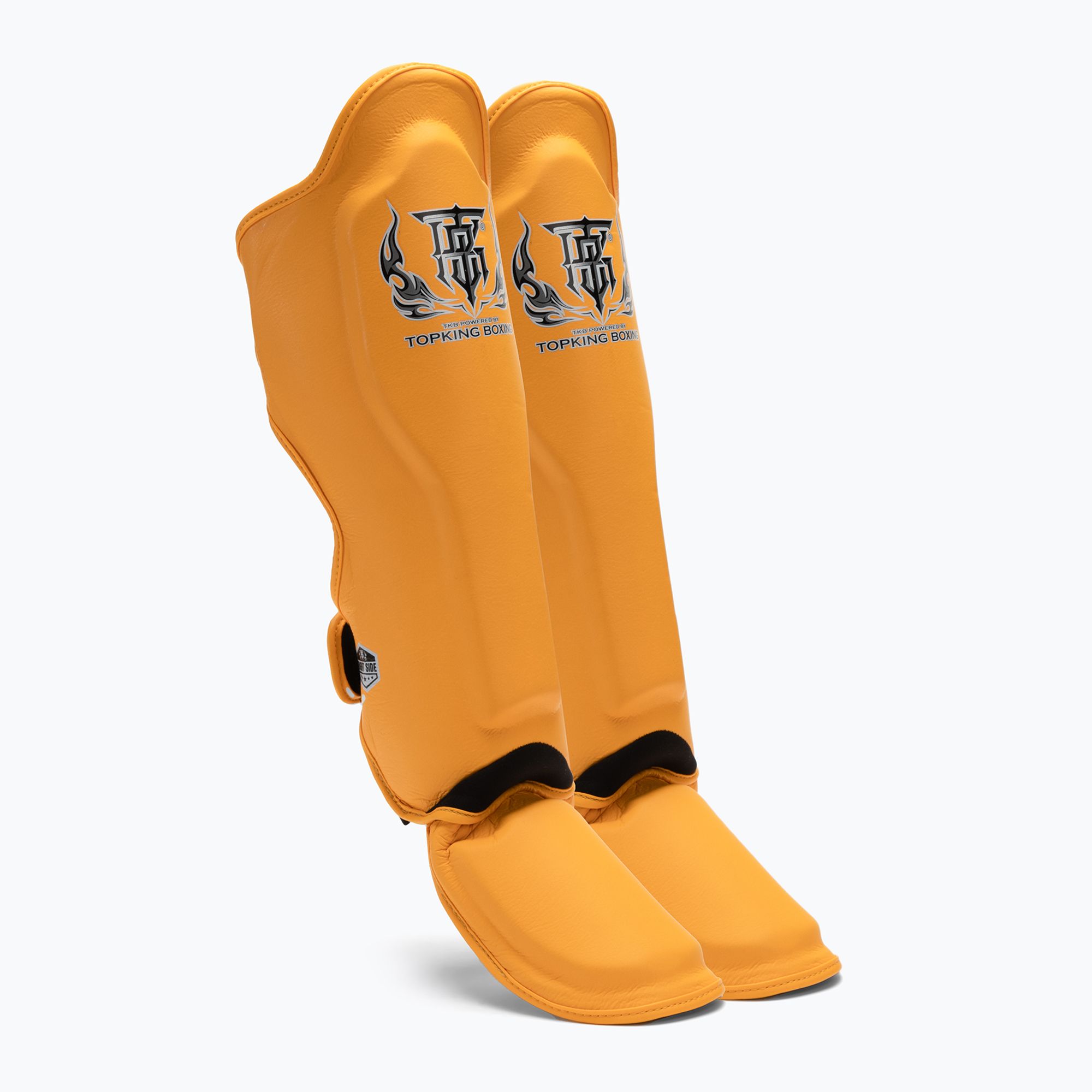 Ochraniacze piszczeli i stóp Top King Pro Semi Leather yellow 