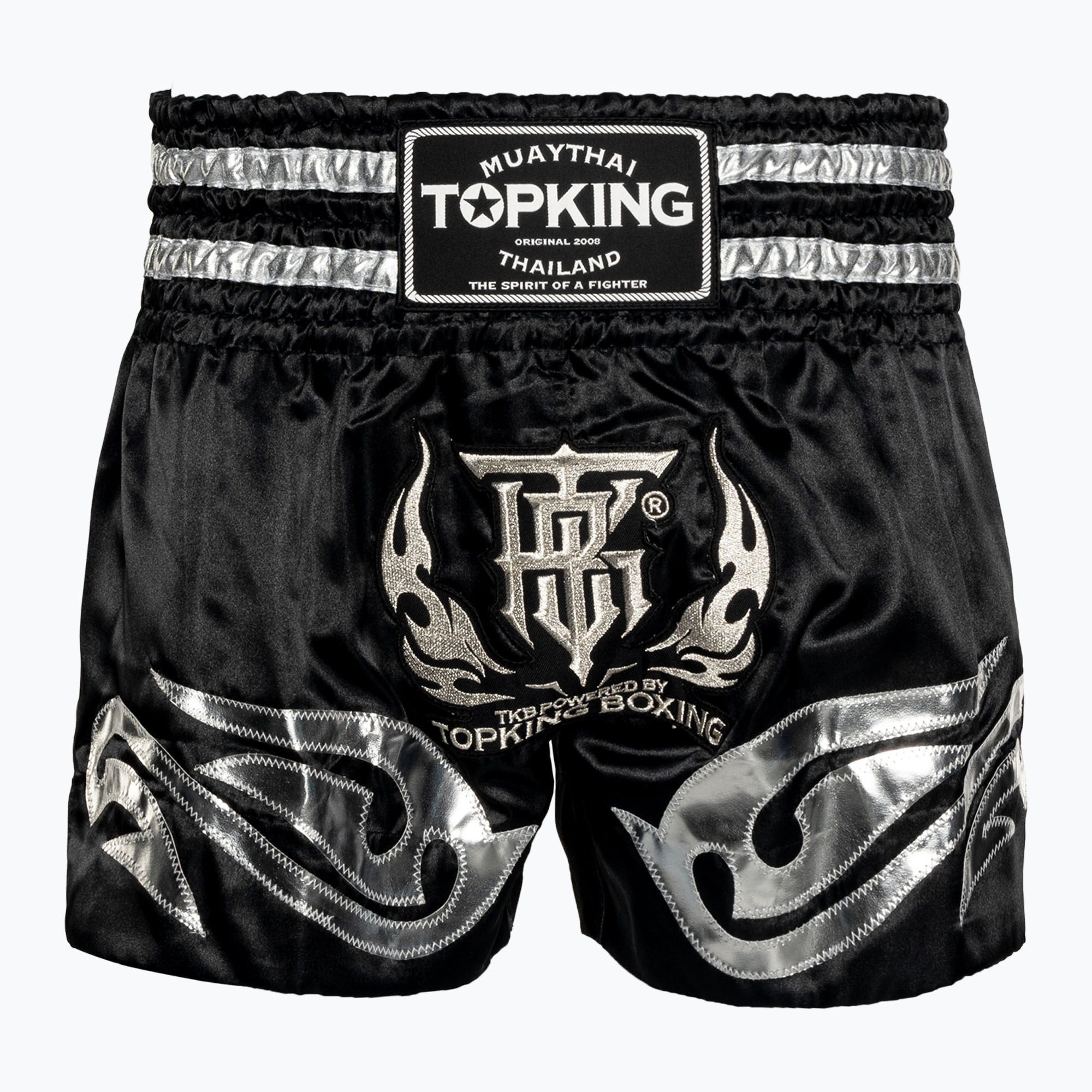 Spodenki treningowe Top King Kickboxing black/silver 