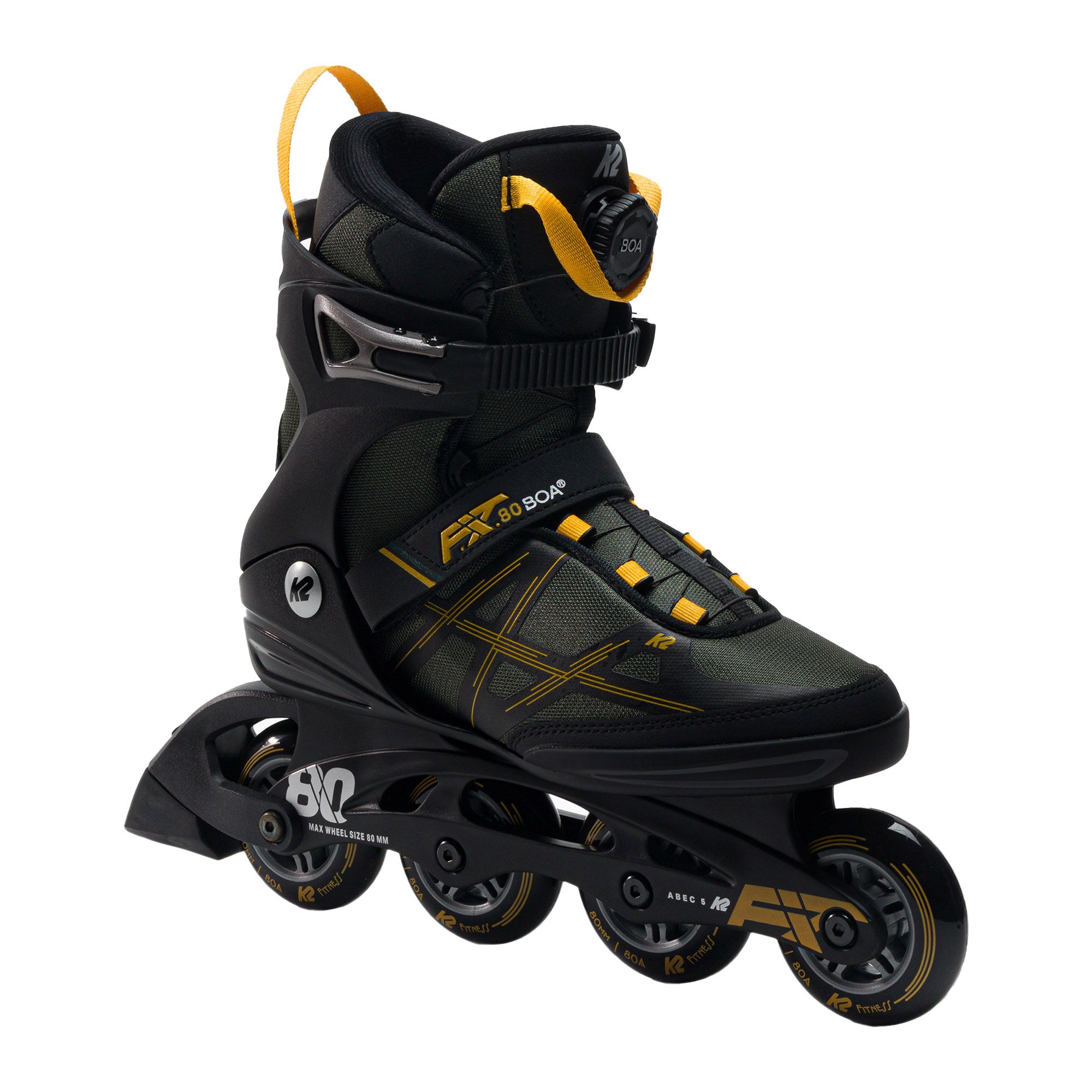 Rolki męskie K2 F.I.T. 80 Boa grey/orange 