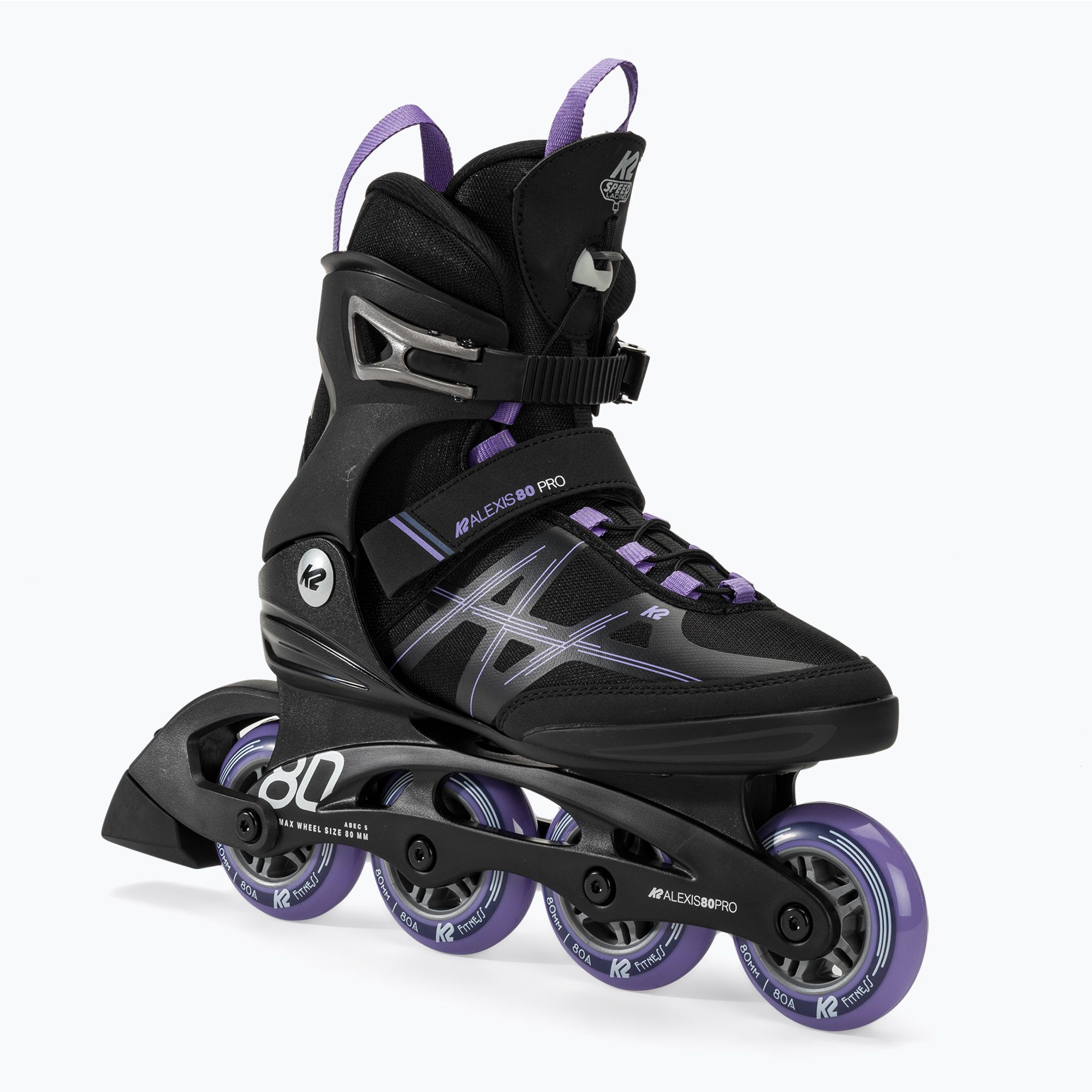 Rolki damskie K2 Alexis 80 Pro black/lavendar 