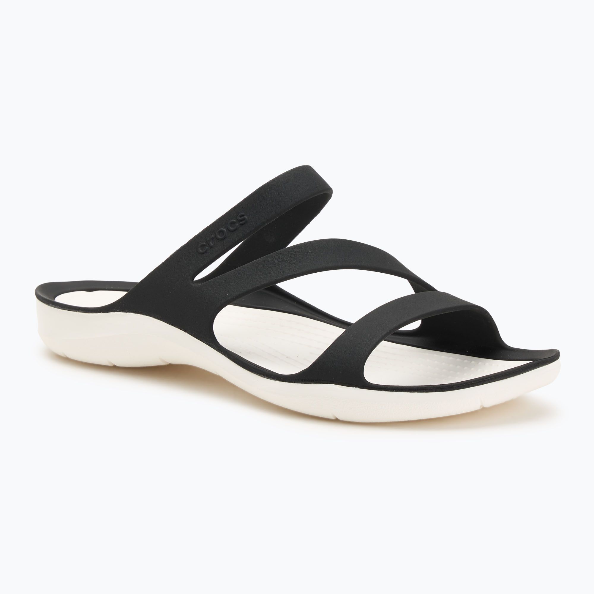 Klapki Crocs Swiftwater Sandal W black/black 203998-060 