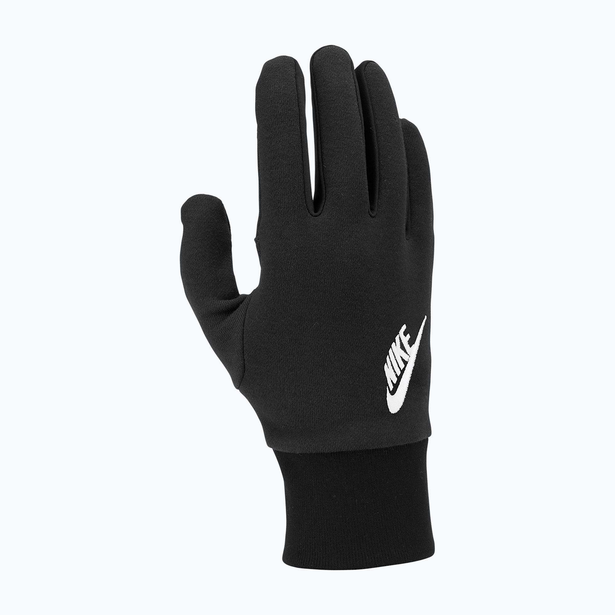 Rękawiczki do biegania męskie Nike Club Fleece 2.0 black/black/white 