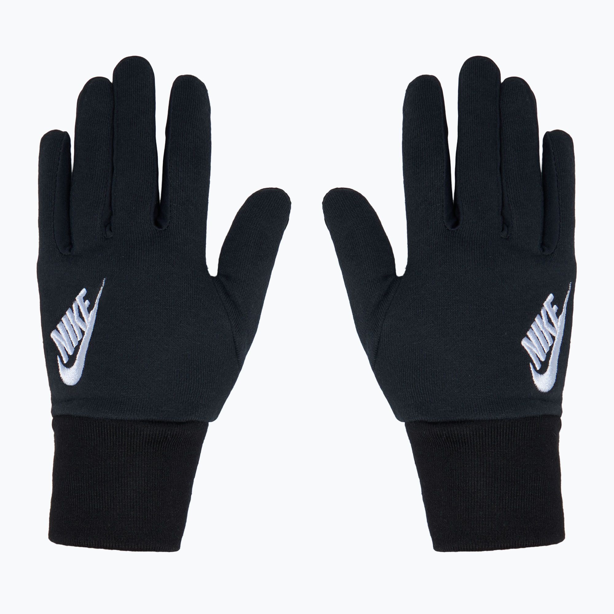 Rękawiczki do biegania damskie Nike Club Fleece black/white 