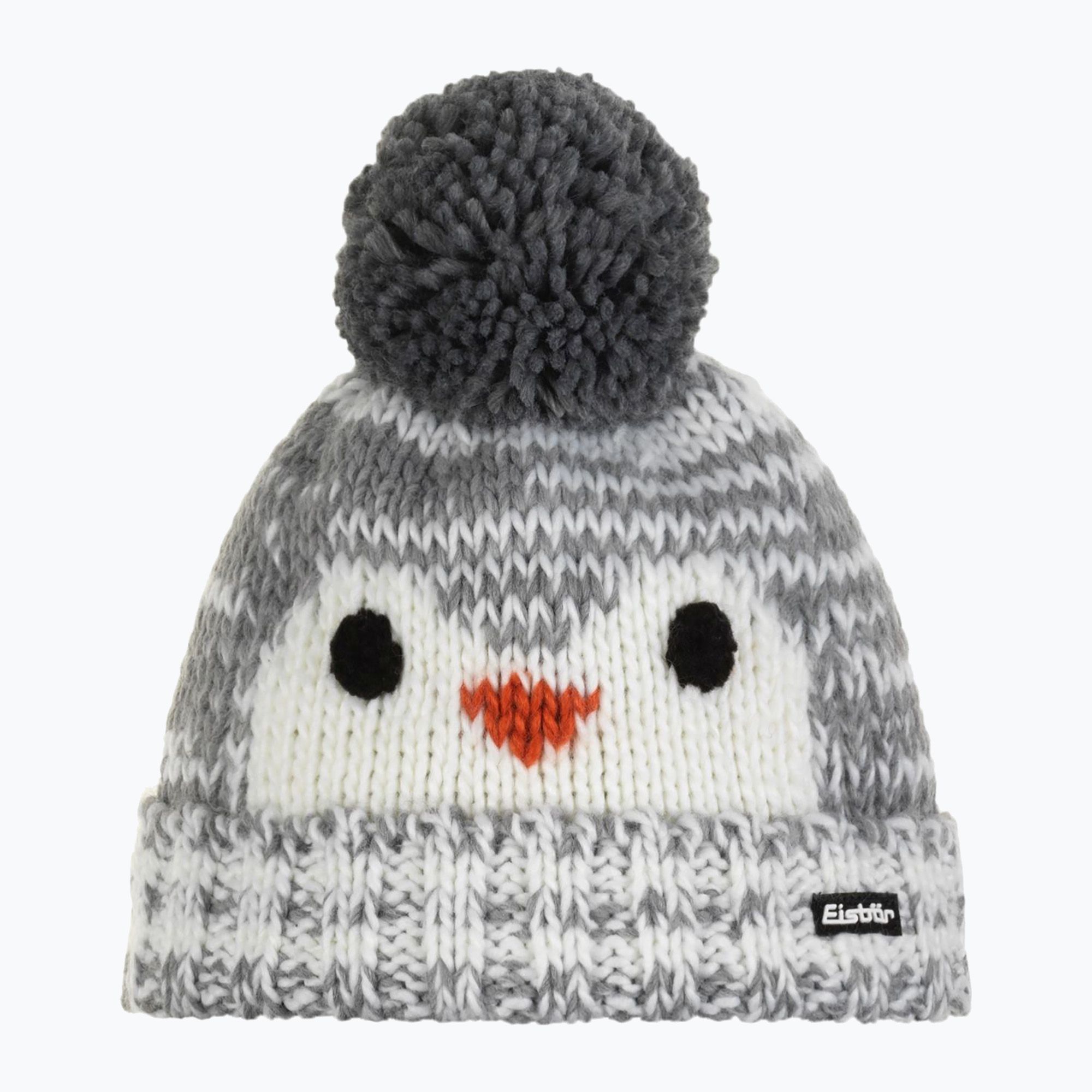 Czapka zimowa dziecięca Eisbar Rico Pompon graumele/white/anthracite 