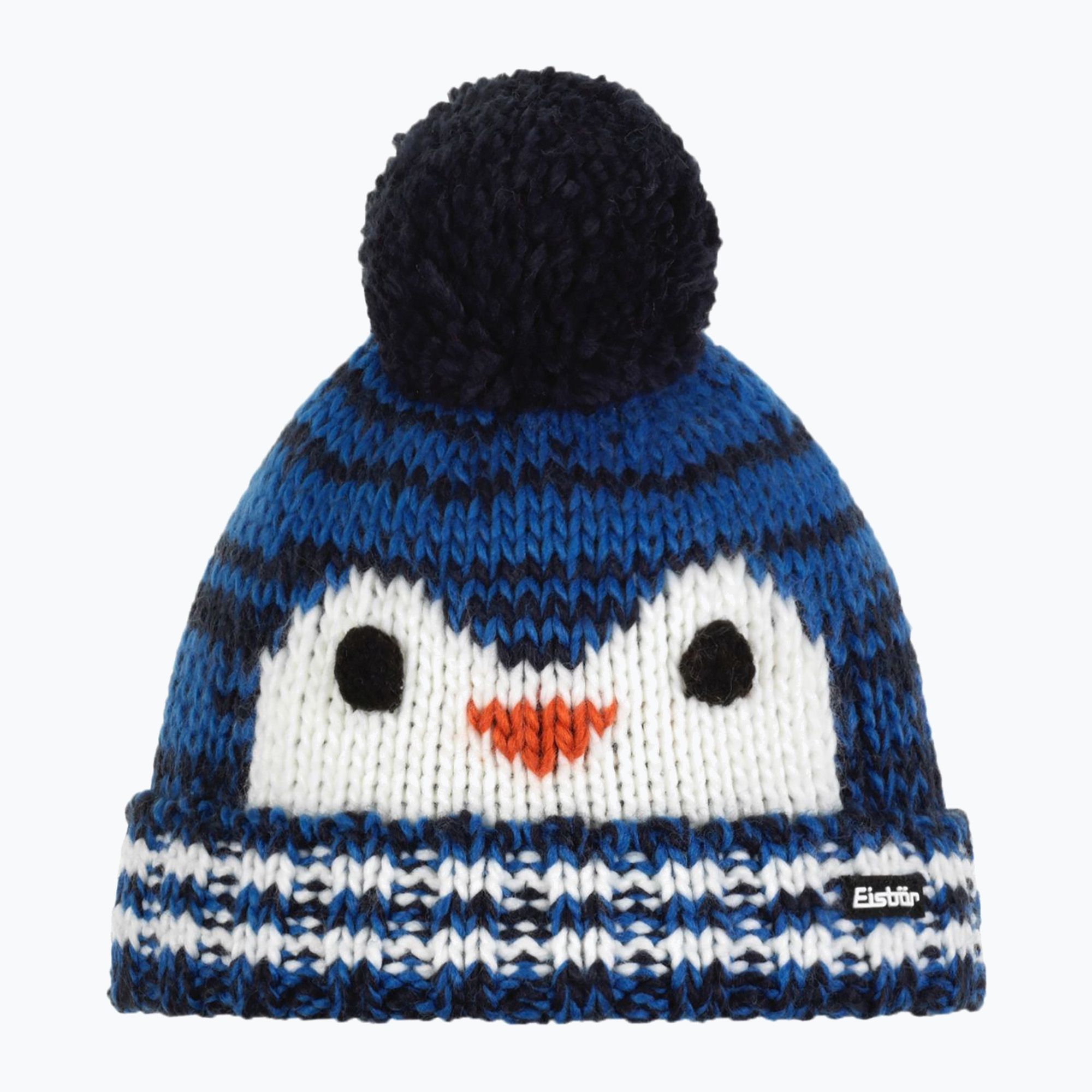 Czapka zimowa dziecięca Eisbar Rico Pompon medium blue/night/white 