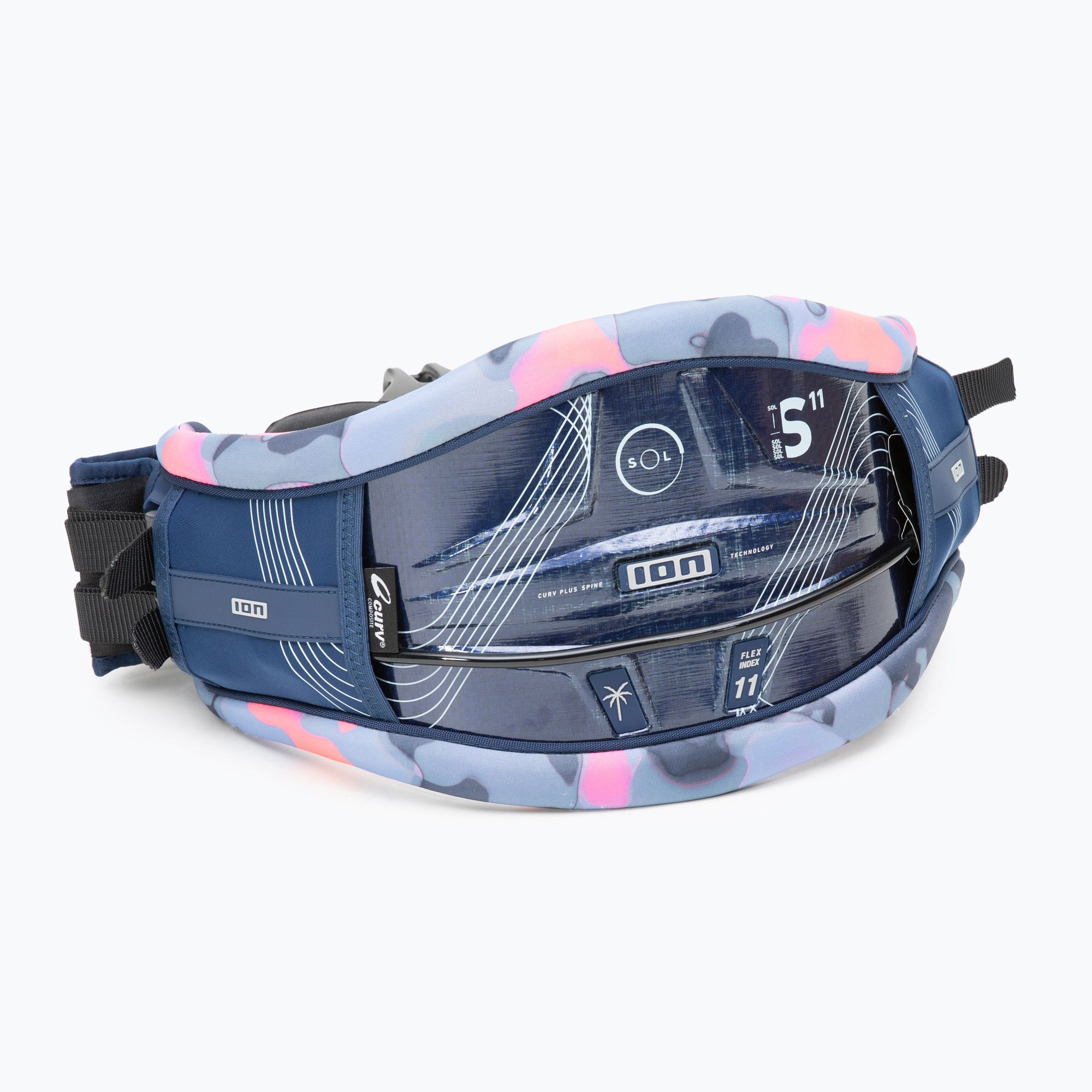 Trapez kitesurfingowy damski ION Kite Waist Kite Sol Curv capsule pink 