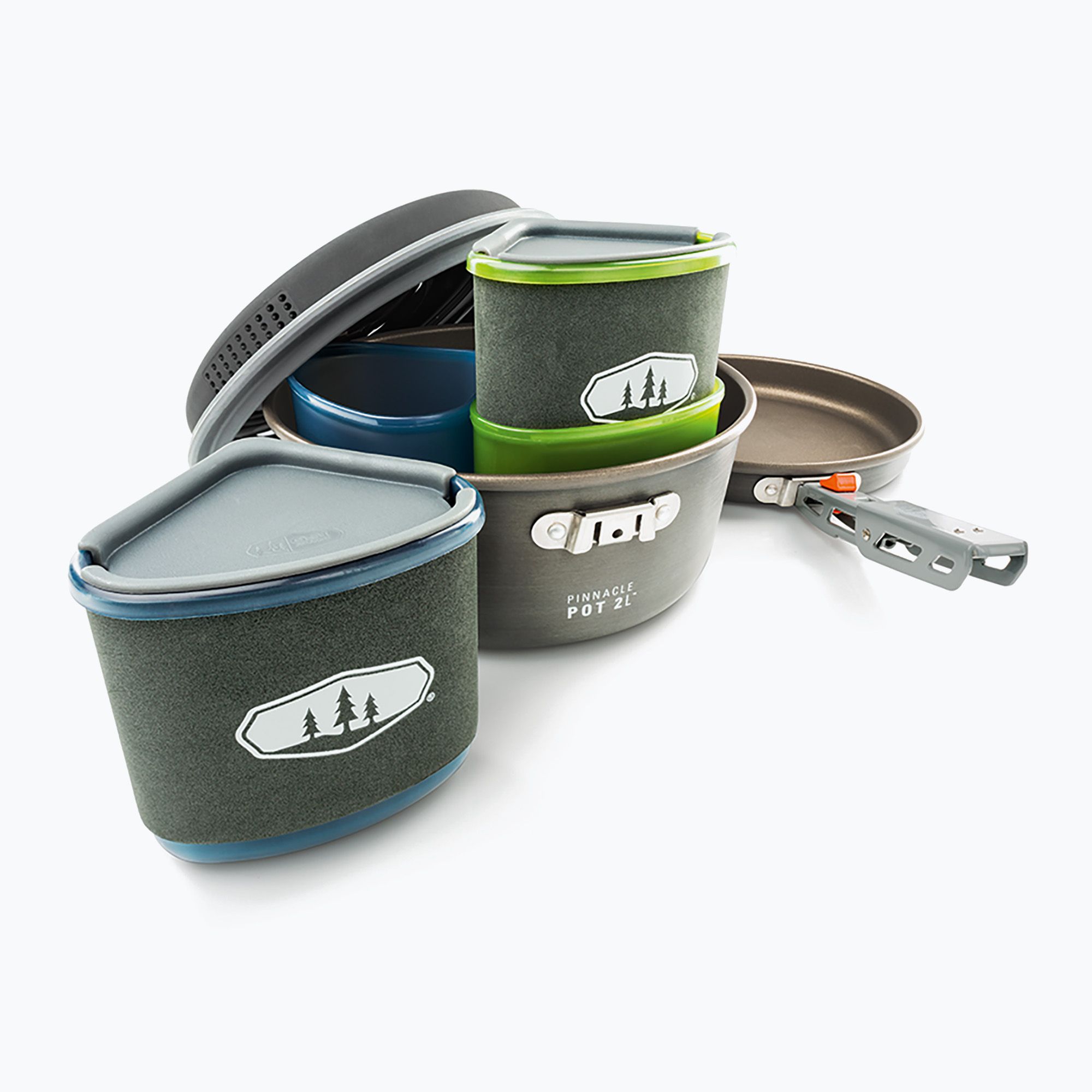 Zestaw naczyń turystycznych GSI Outdoors Pinnacle Backpacker anodized 