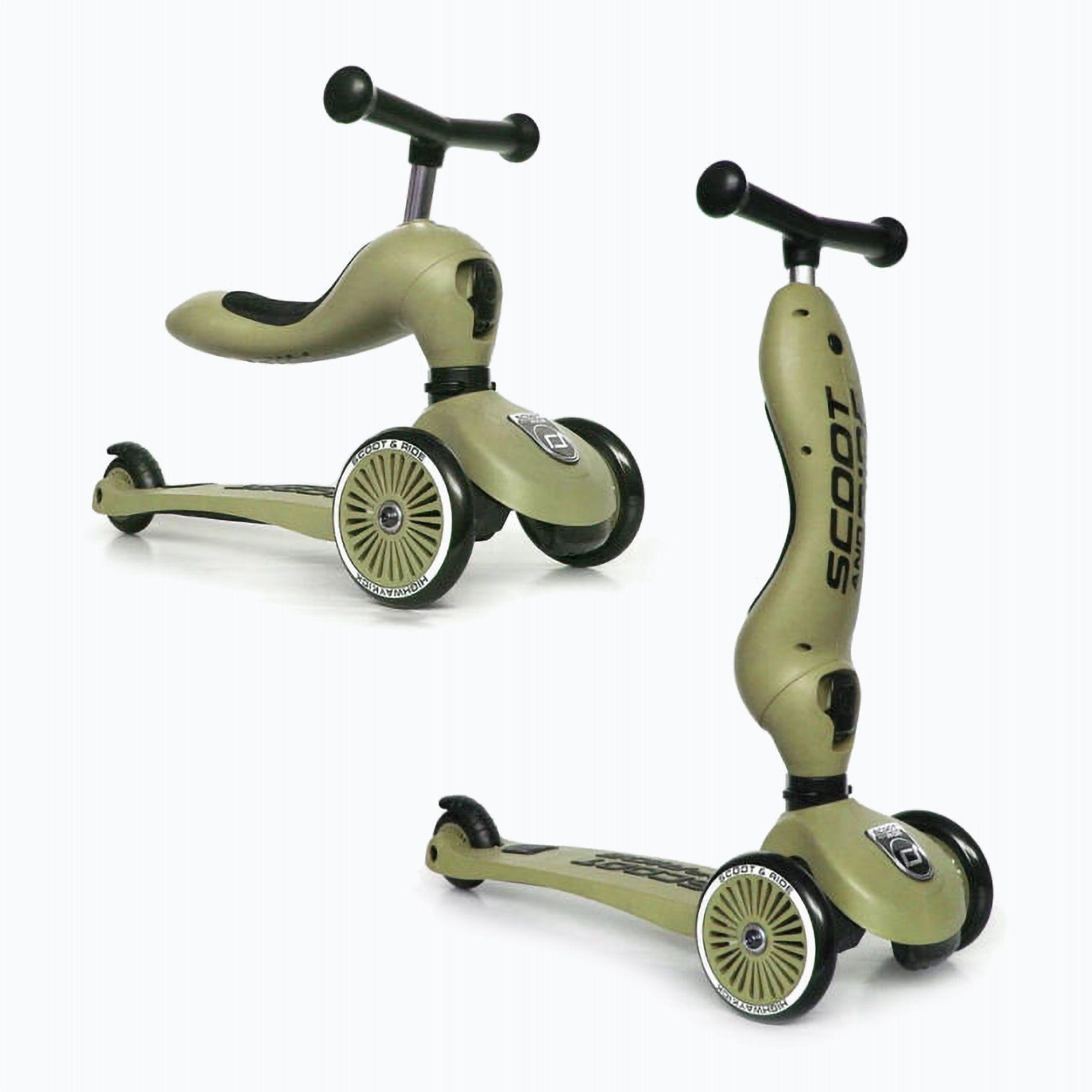 Hulajnoga trójkołowa dziecięca Scoot & Ride Highwaykick 1 Lifestyle olive 