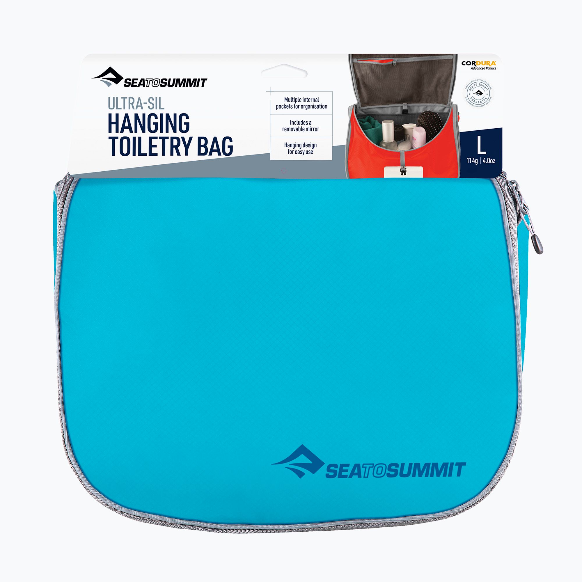 Kosmetyczka Sea to Summit Ultra-Sil Hanging Toiletry Bag blue atoll 