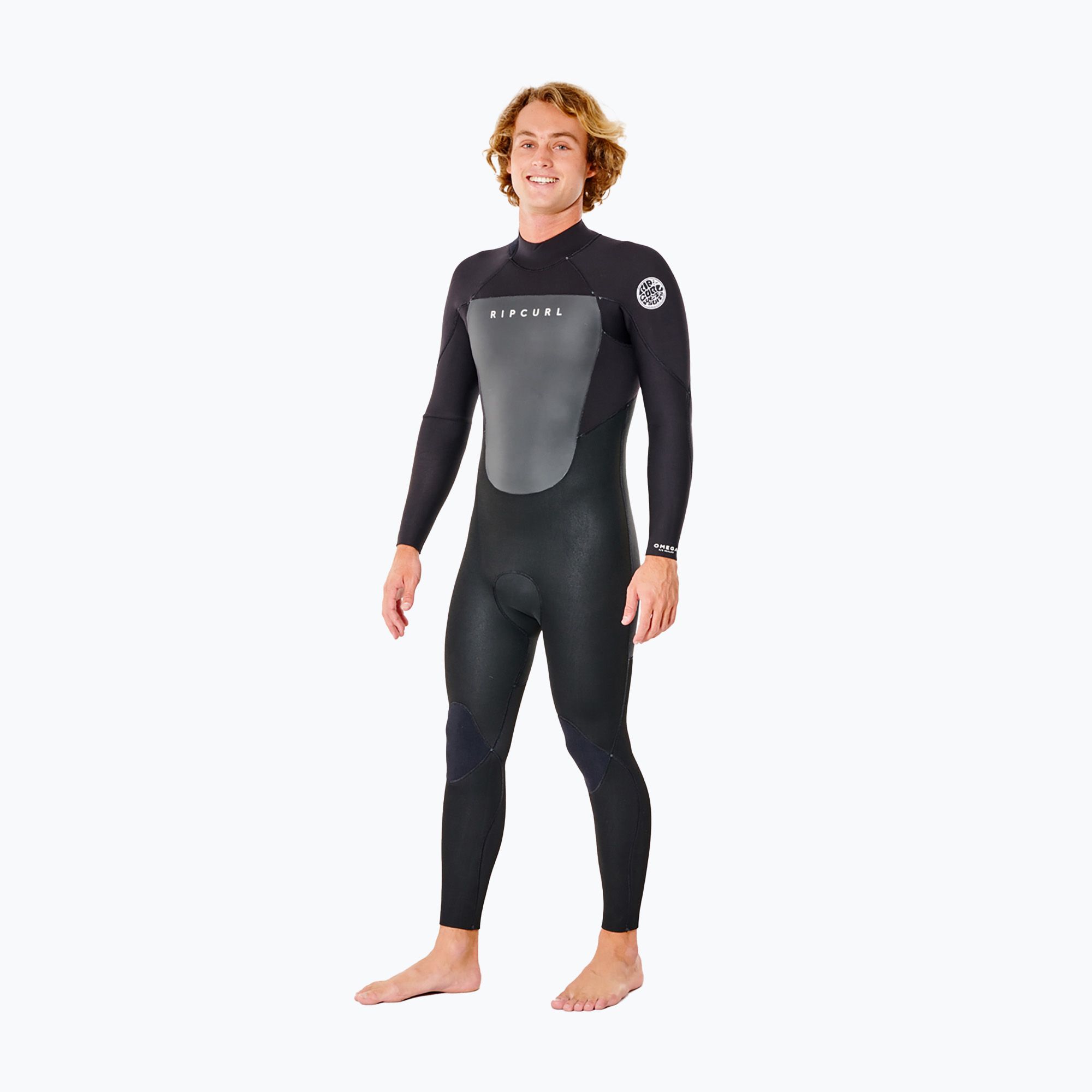 Pianka do pływania męska Rip Curl Omega 4/3 mm Back Zip black 