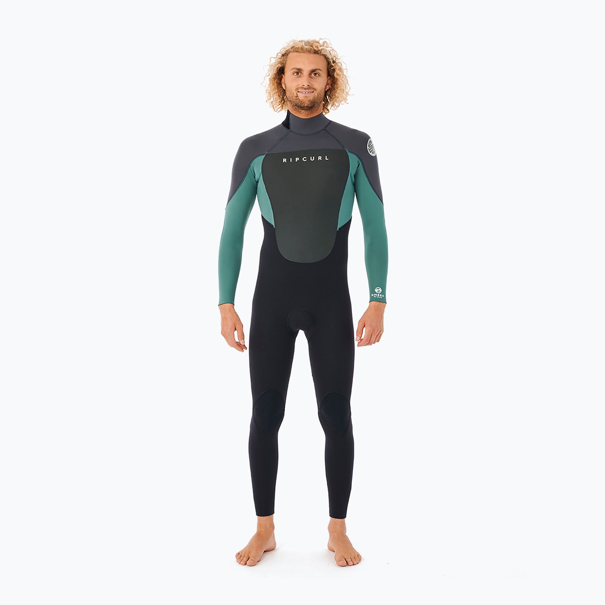 Pianka do pływania męska Rip Curl Omega 4/3 mm Back Zip Eco muted green 