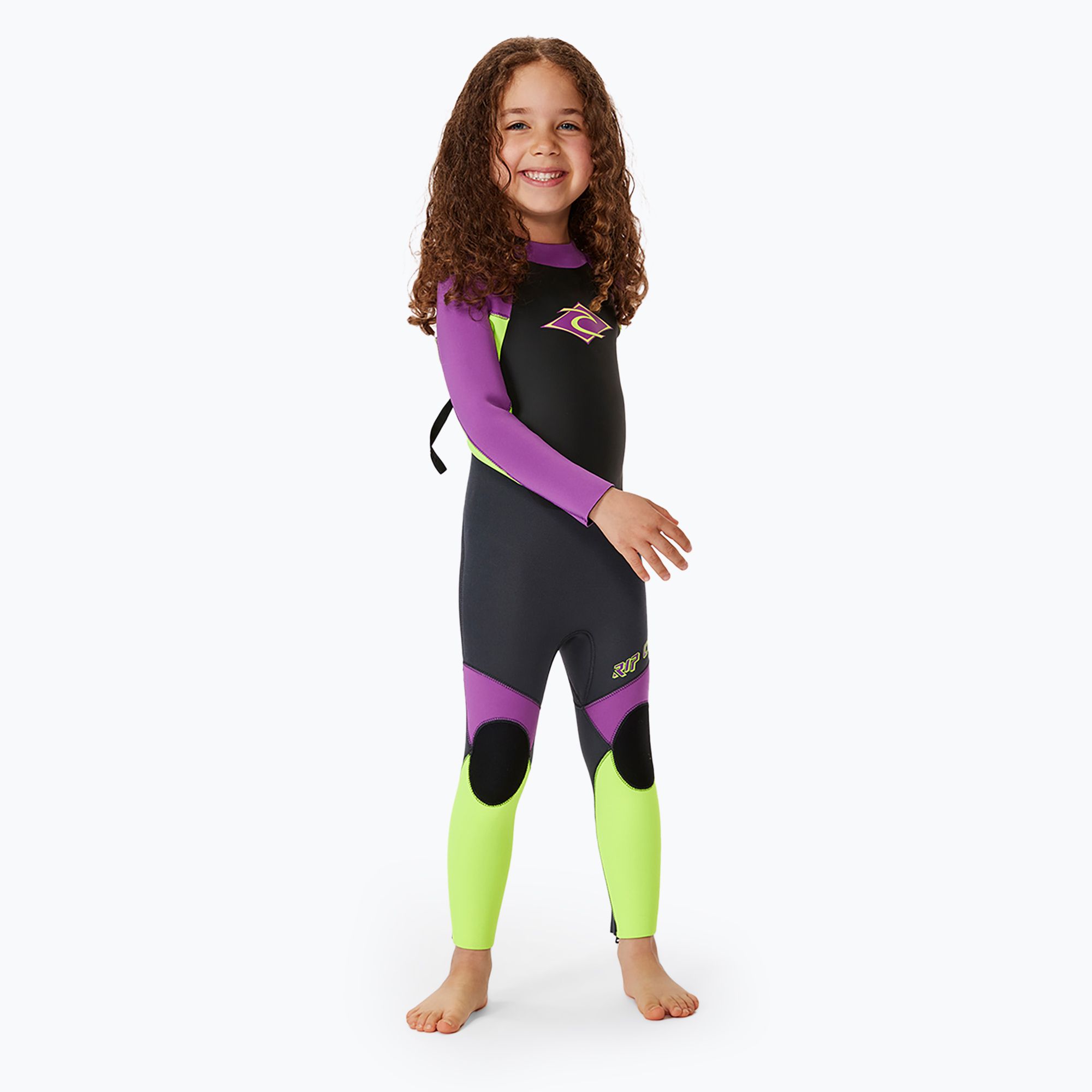 Pianka do pływania dziecięca Rip Curl Groms Omega 3/2 mm Back Zip purple 