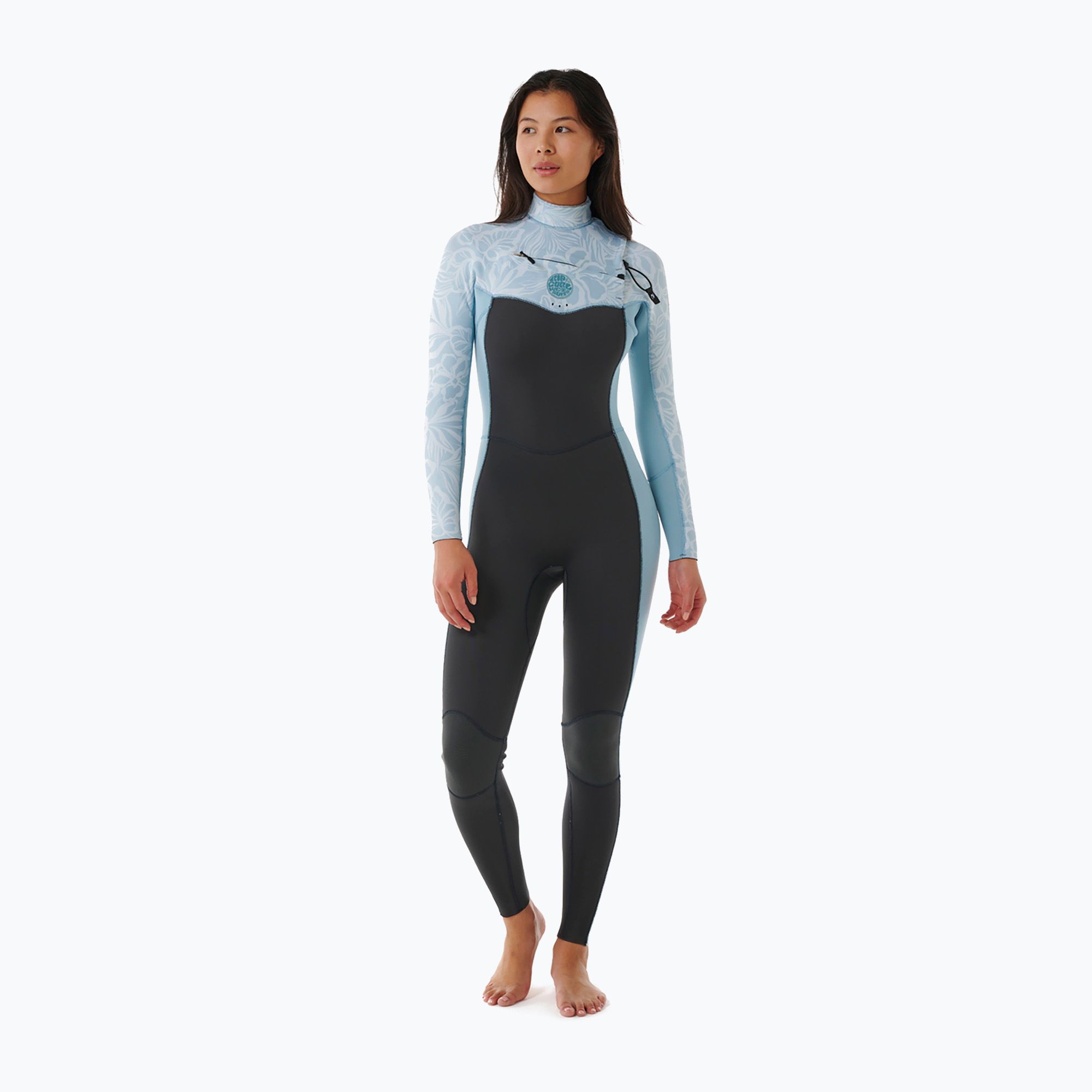 Pianka do pływania damska Rip Curl Dawn Patrol Perormance 3/2 mm Chest Zip mid blue 