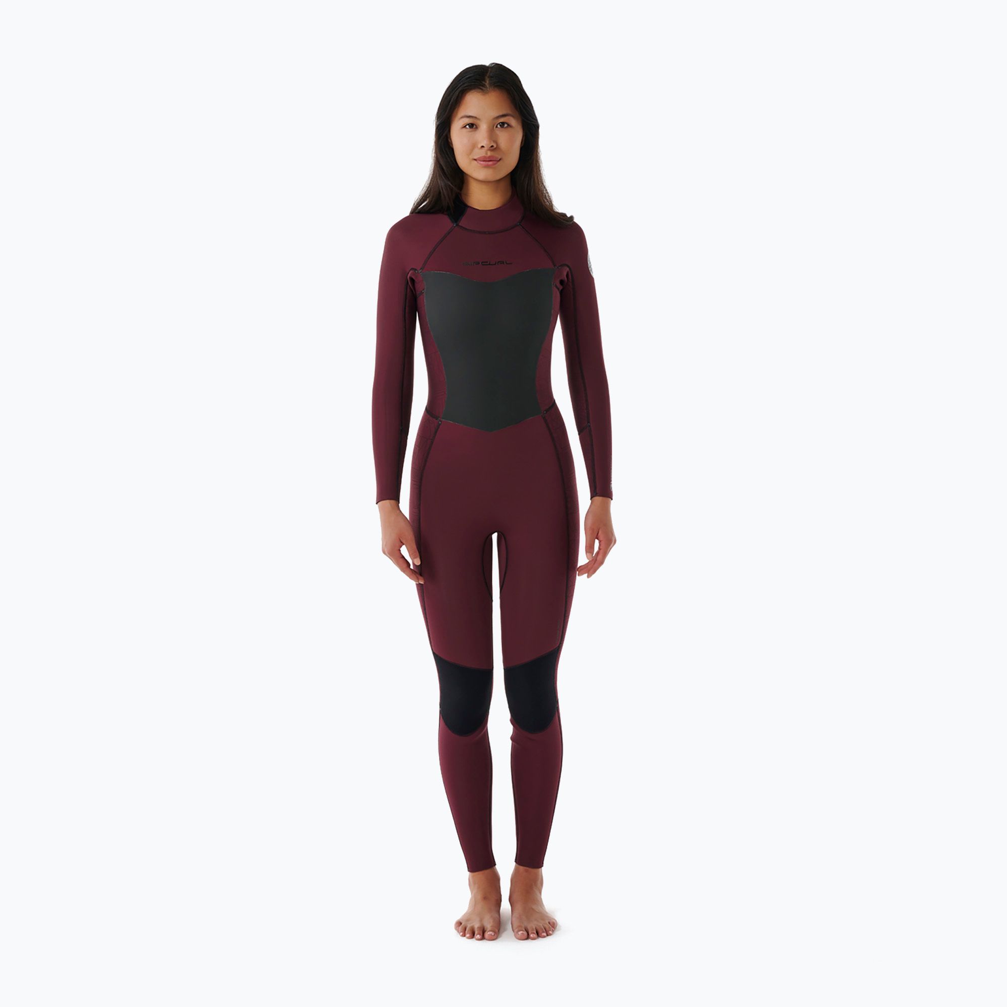 Pianka do pływania damska Rip Curl Dawn Patrol 4/3 mm Back Zip plum 