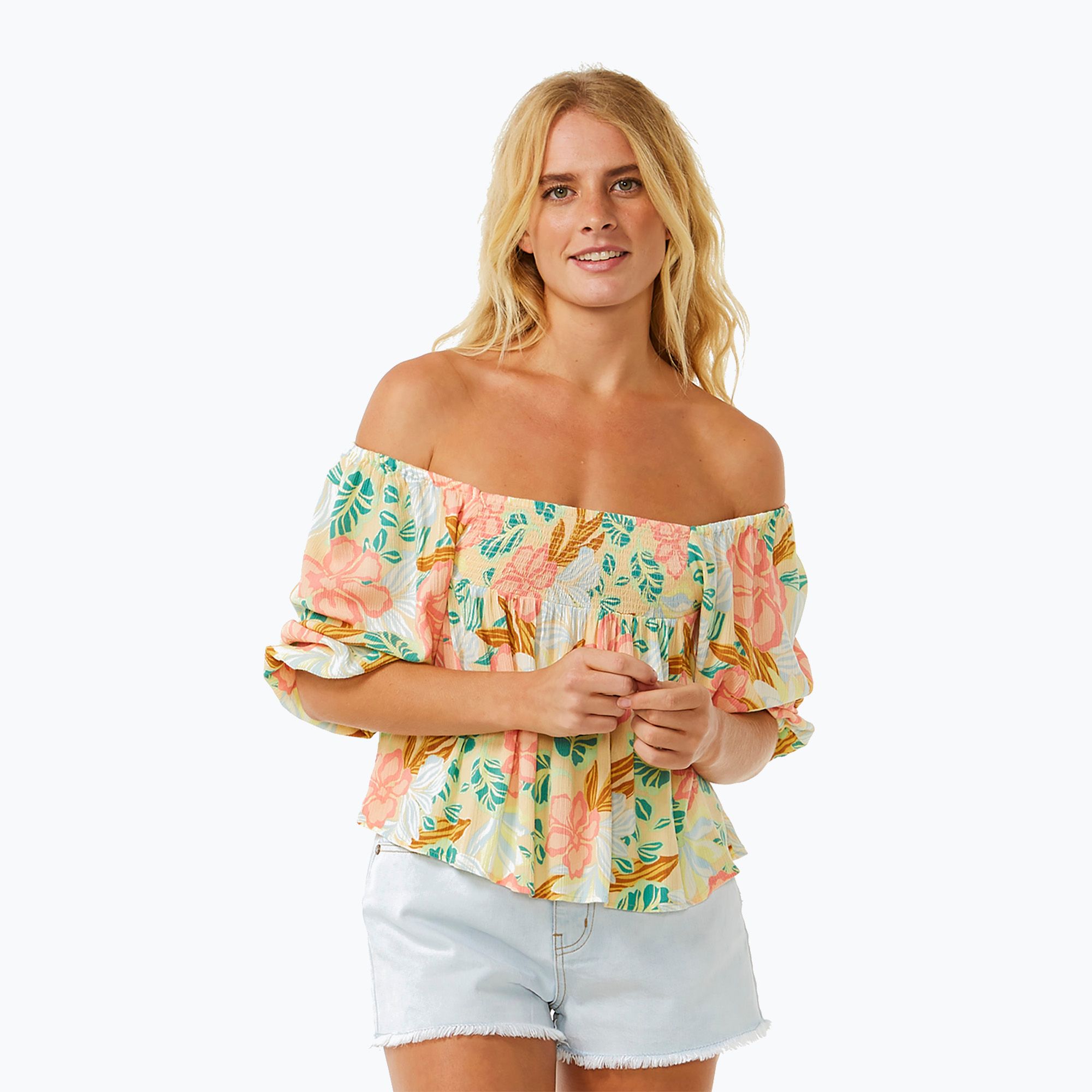Koszula damska Rip Curl Follow The Sun Fashion light orange 