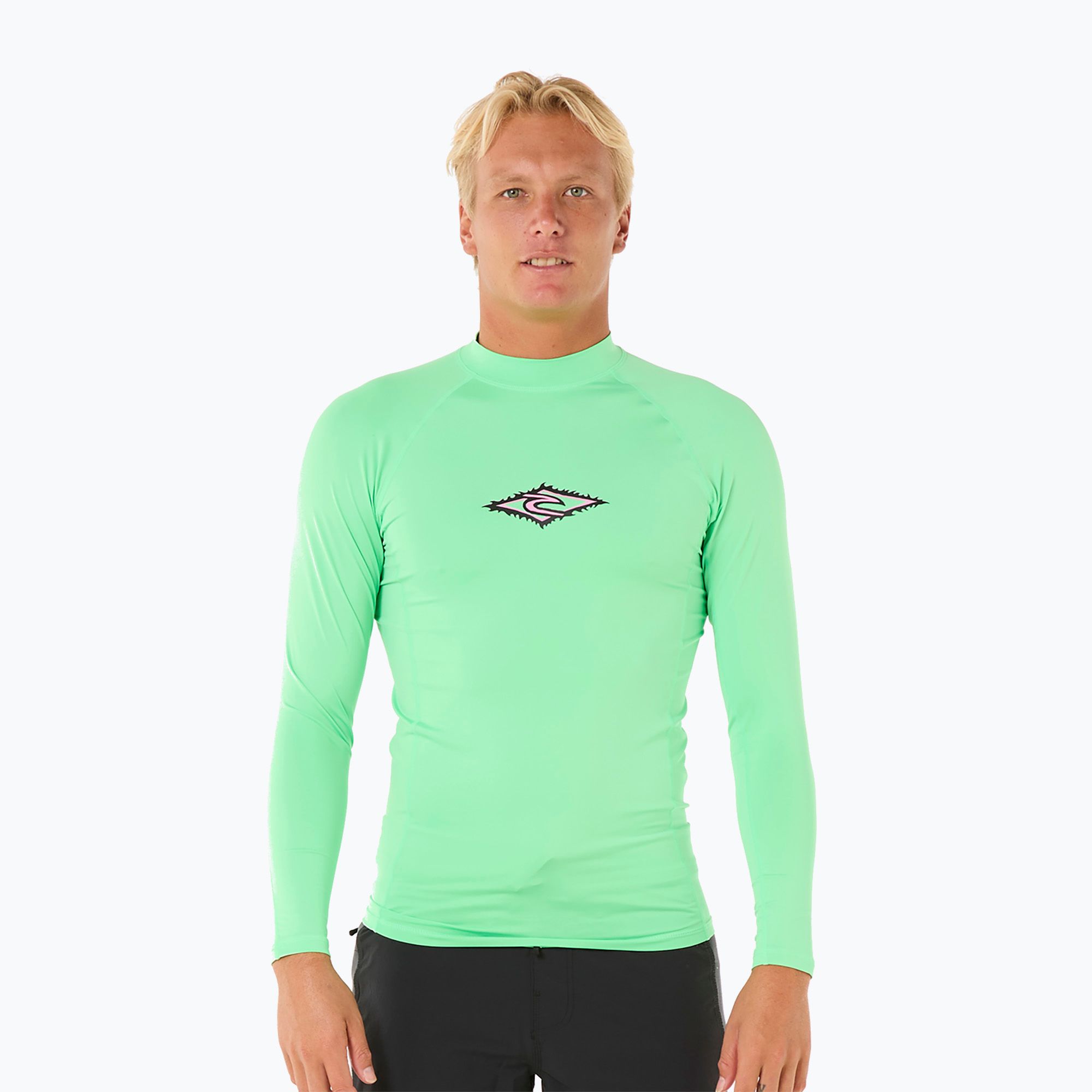 Longsleeve do pływania męski Rip Curl Raw Energy UPF Performance neon green 