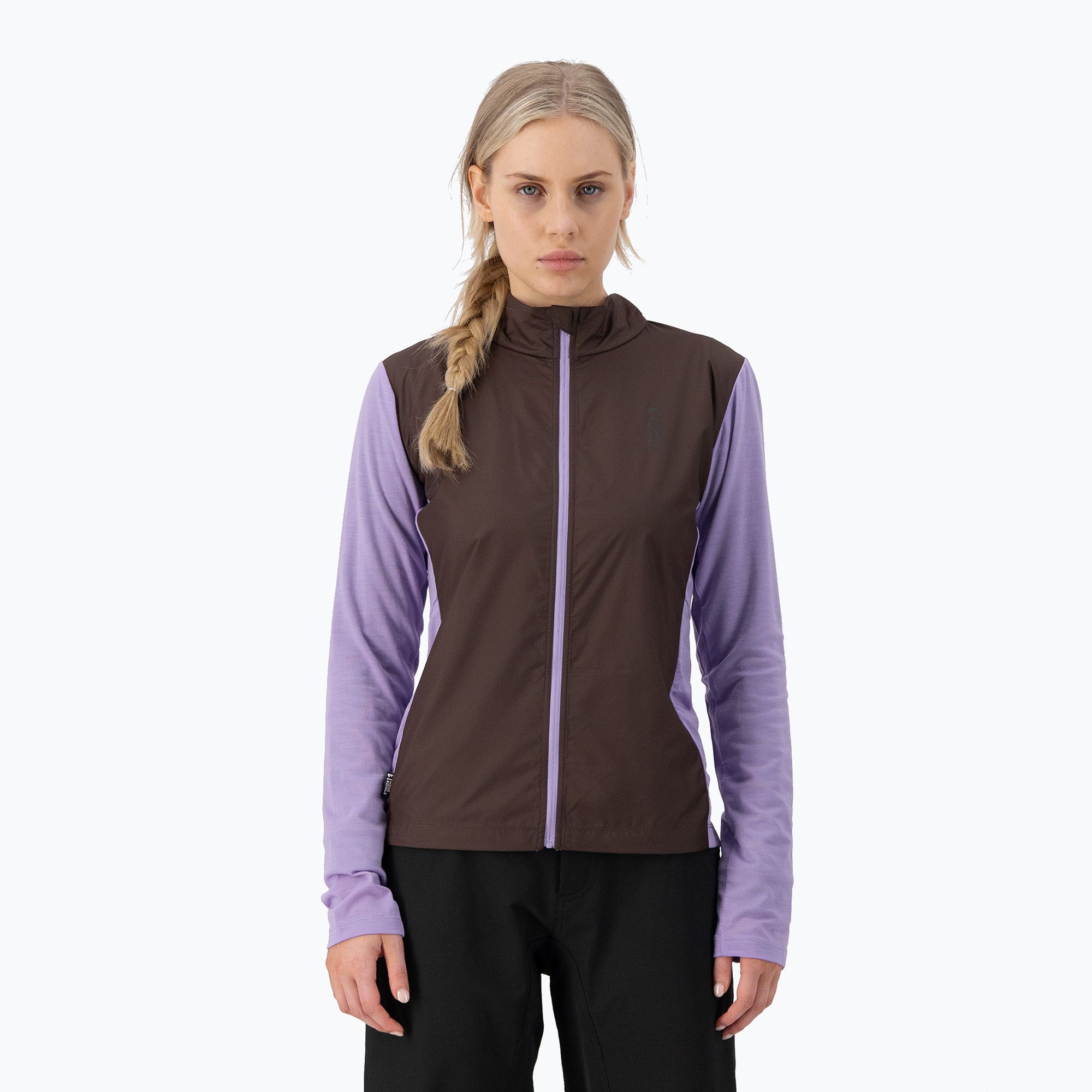 Bluza rowerowa damska Mons Royale Redwood Wind Jersey cedar/ lupin 