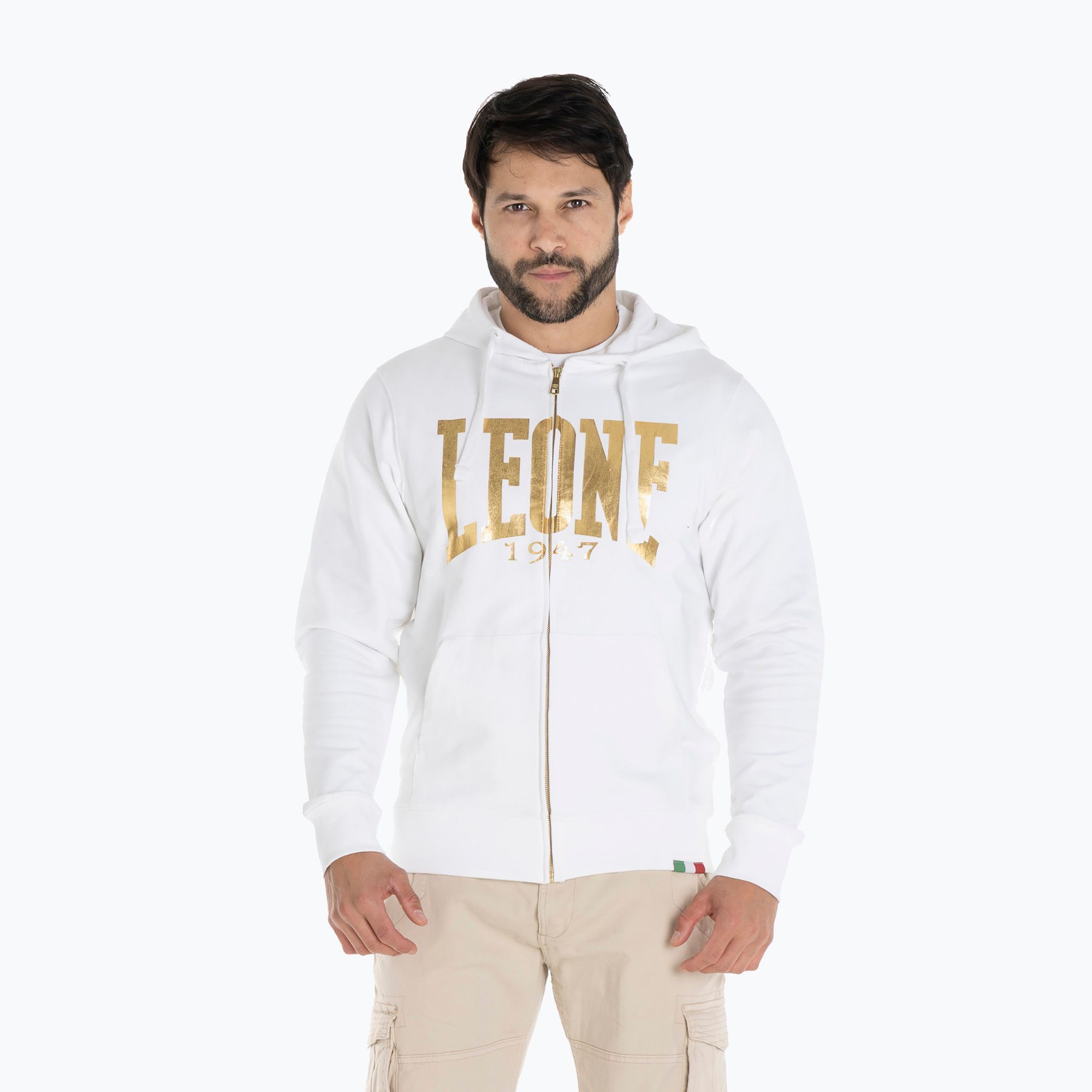 Bluza męska LEONE 1947 Gold Hoody optic white 