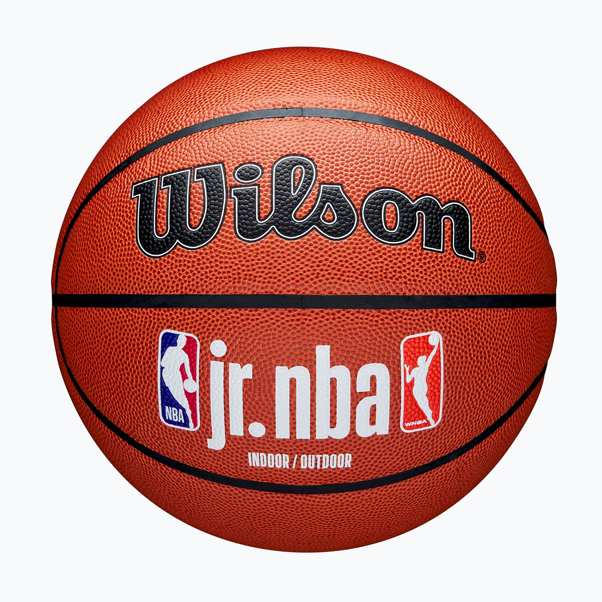 Piłka do koszykówki dziecięca Wilson NBA JR Fam Logo Indoor Outdoor brown rozmiar 7 