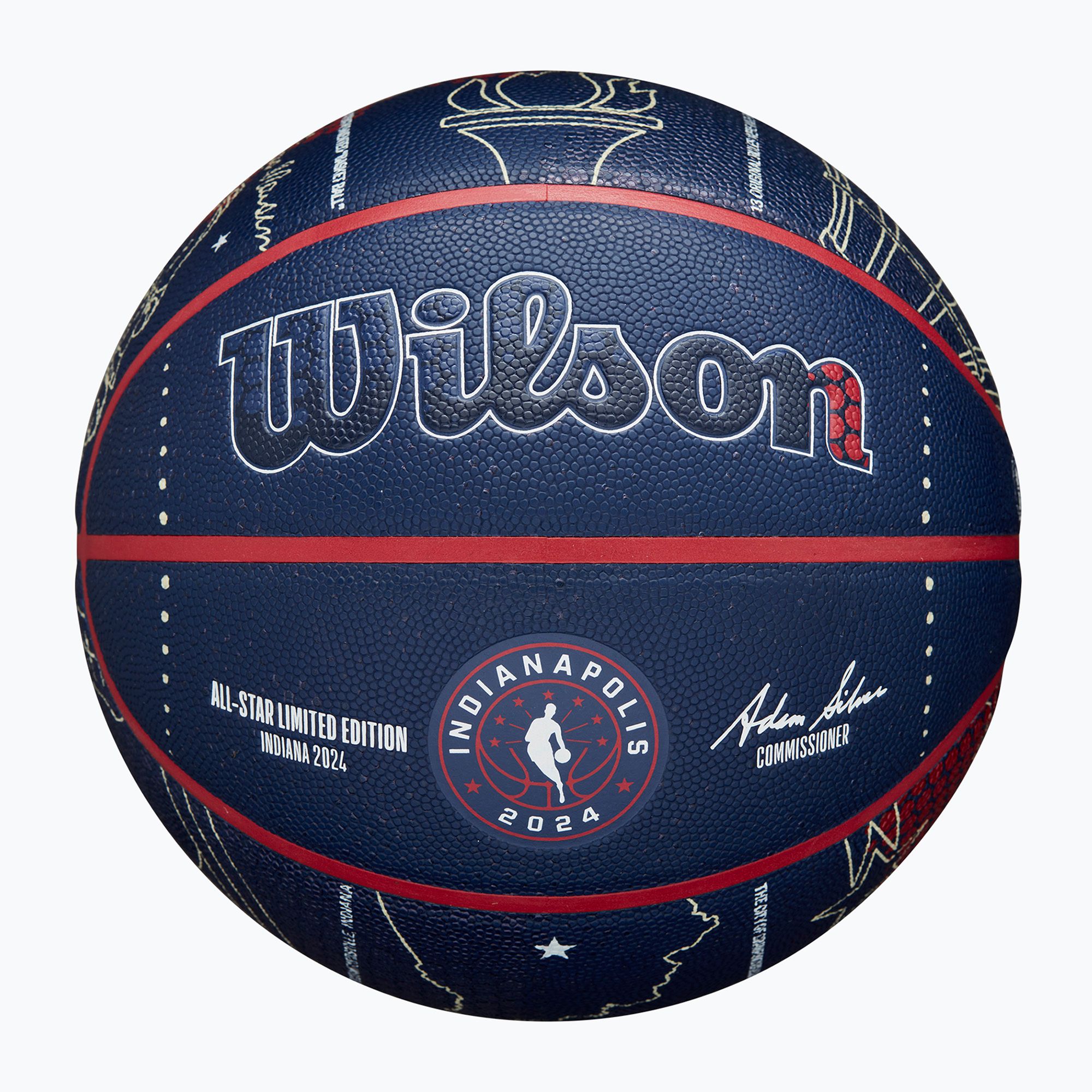Piłka do koszykówki Wilson 2024 NBA All Star Collector rozmiar 7 
