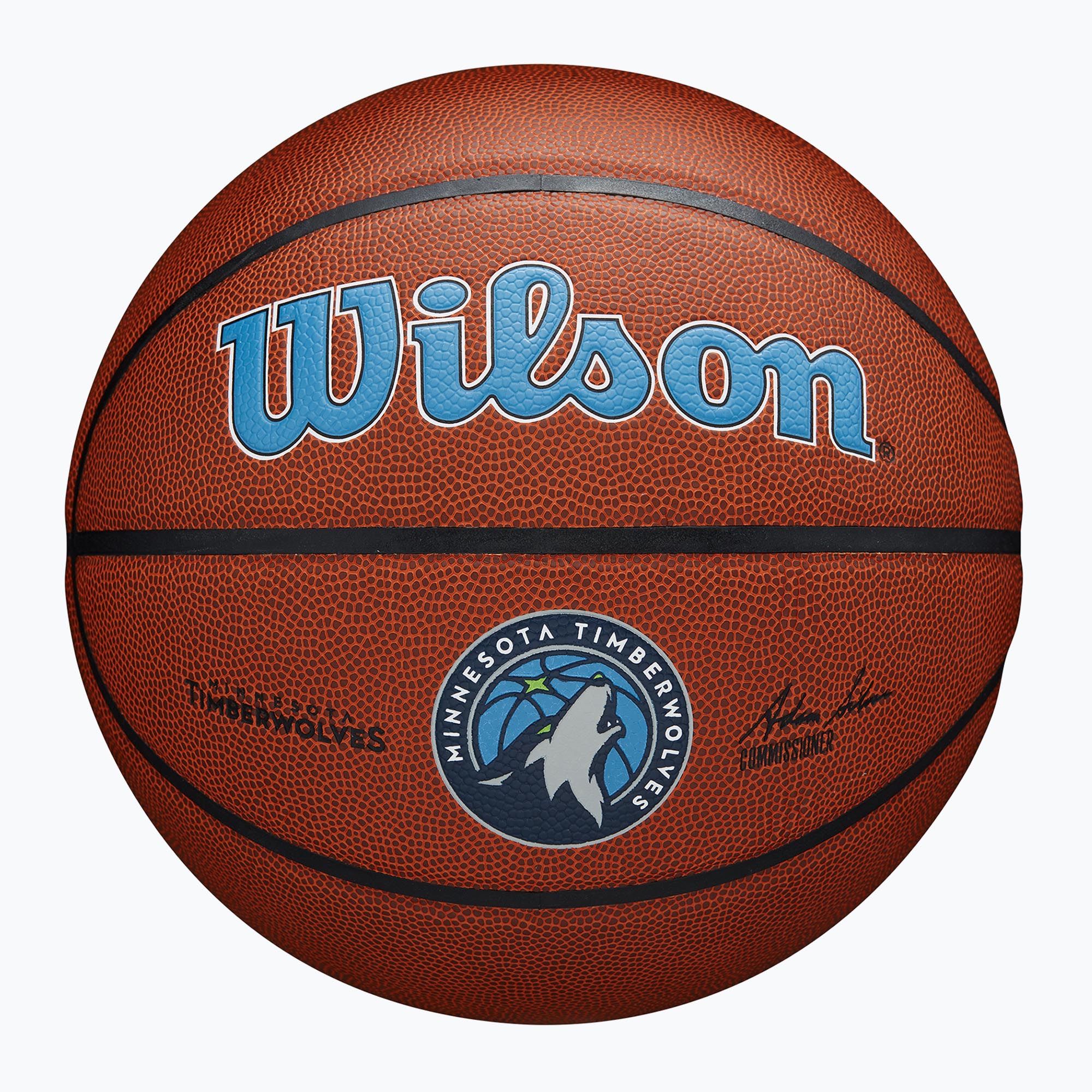 Piłka do koszykówki Wilson NBA Team Alliance Minnesota Timberwolves brown rozmiar 7 