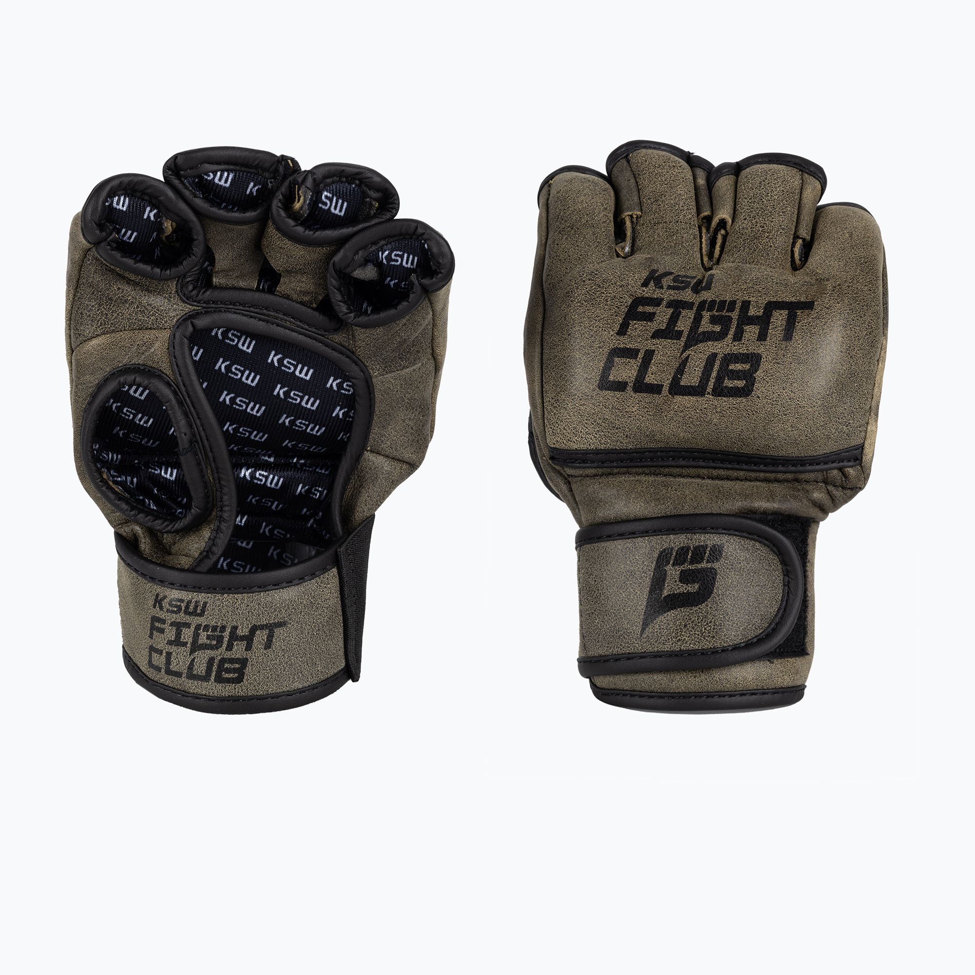 Rękawice grapplingowe KSW Fight Club brown 