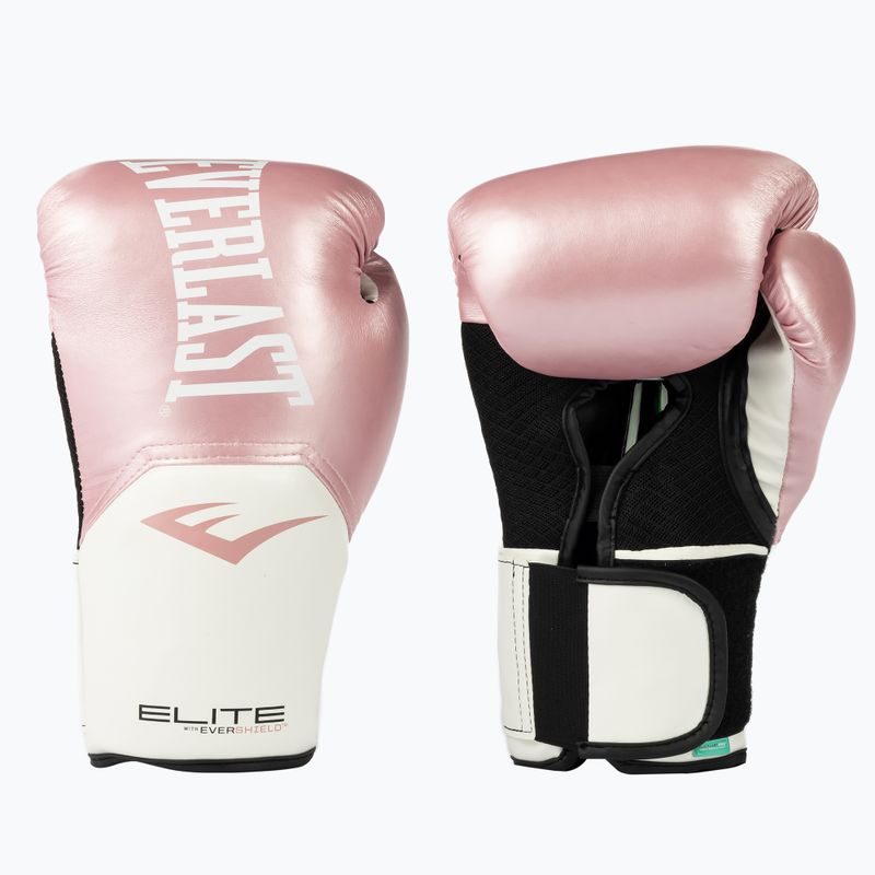 Rękawice bokserskie Everlast Pro Style Elite 2 pink/white 3