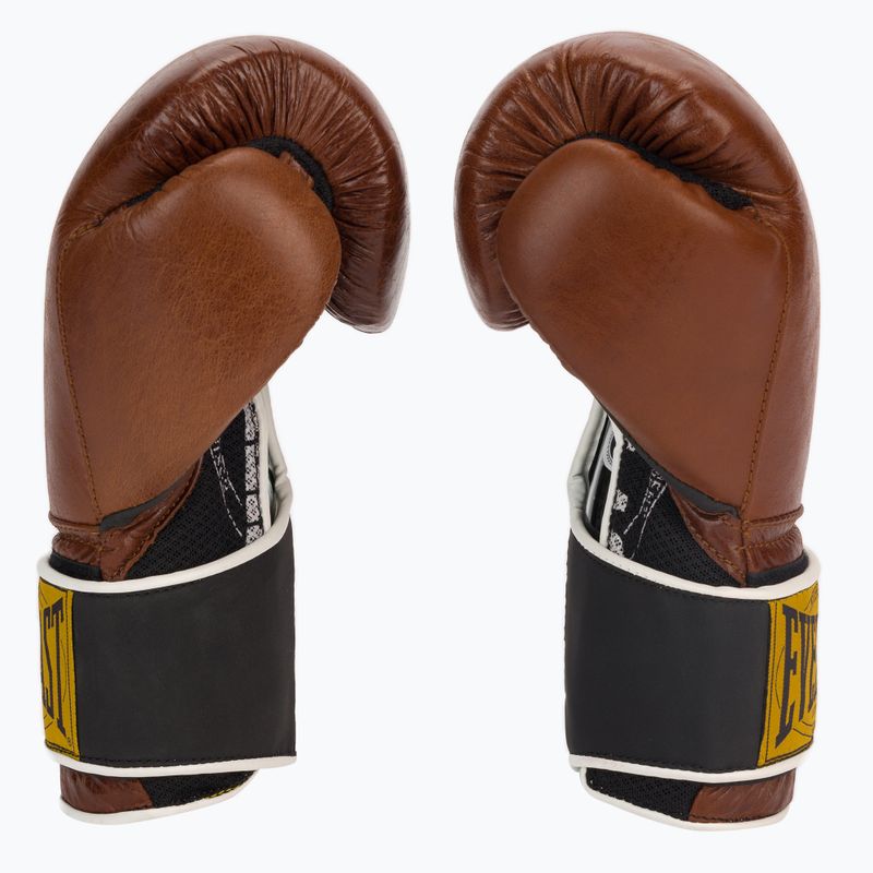 Rękawice bokserskie Everlast 1910 Classic brązowe EV1910 4