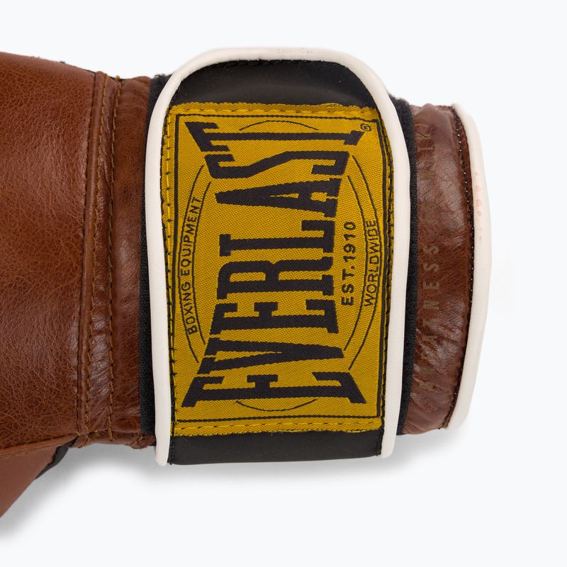 Rękawice bokserskie Everlast 1910 Classic brązowe EV1910 5