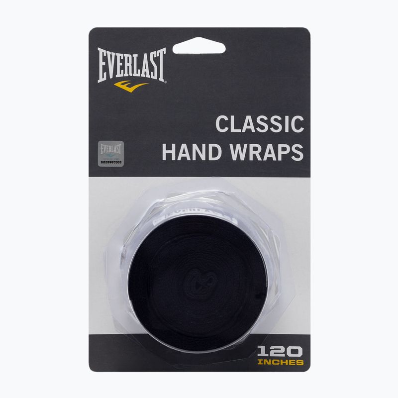 Bandaże bokserskie Everlast 300 cm black 2