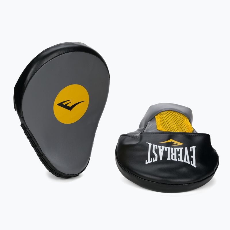 Łapy treningowe trenerskie skórzane Everlast Lea Punch Mantis szare EV4910