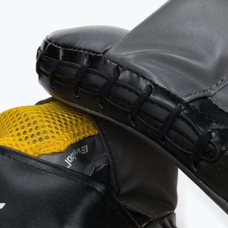 Łapy treningowe trenerskie skórzane Everlast Lea Punch Mantis szare EV4910 3