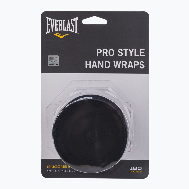 Bandaże bokserskie Everlast 450 cm black