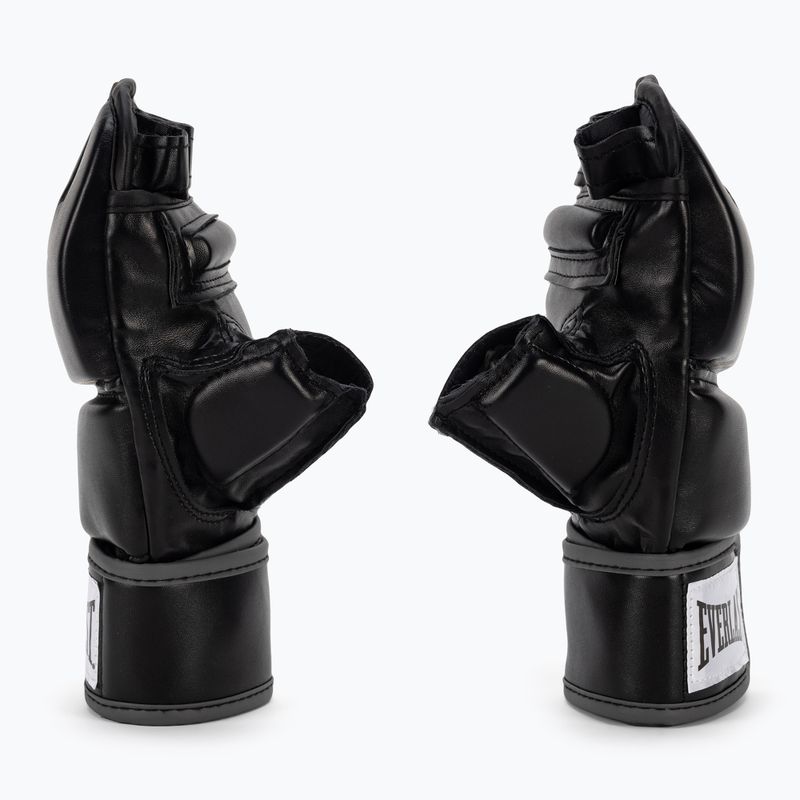 Rękawice grapplingowe z kciukiem męskie Everlast MMA Gloves czarne EV7562 4