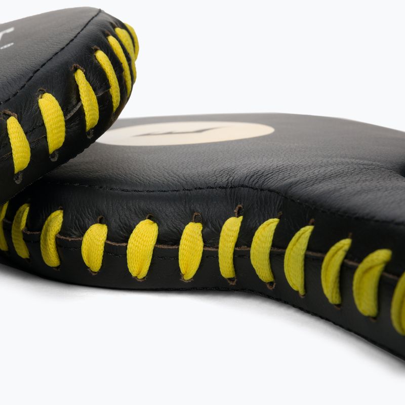 Packi treningowe trenerskie Everlast Lea Punch Paddle skóra 2 szt. czarny 3