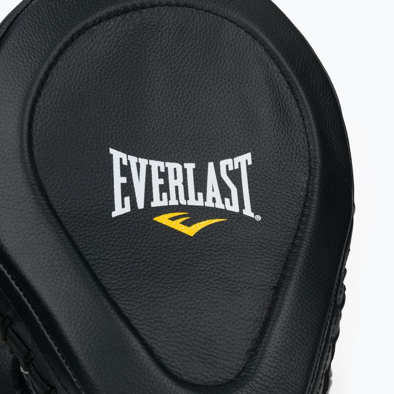 Łapy treningowe trenerskie skórzane Everlast Elite Leamantis MIT czarne EV4731 4
