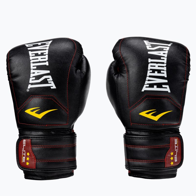 Rękawice bokserskie Everlast Elite Muay Thai czarne EV360MT 3
