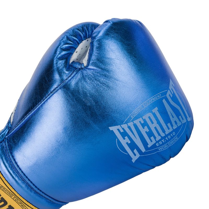 Rękawice bokserskie Everlast Fight Leather blue 5