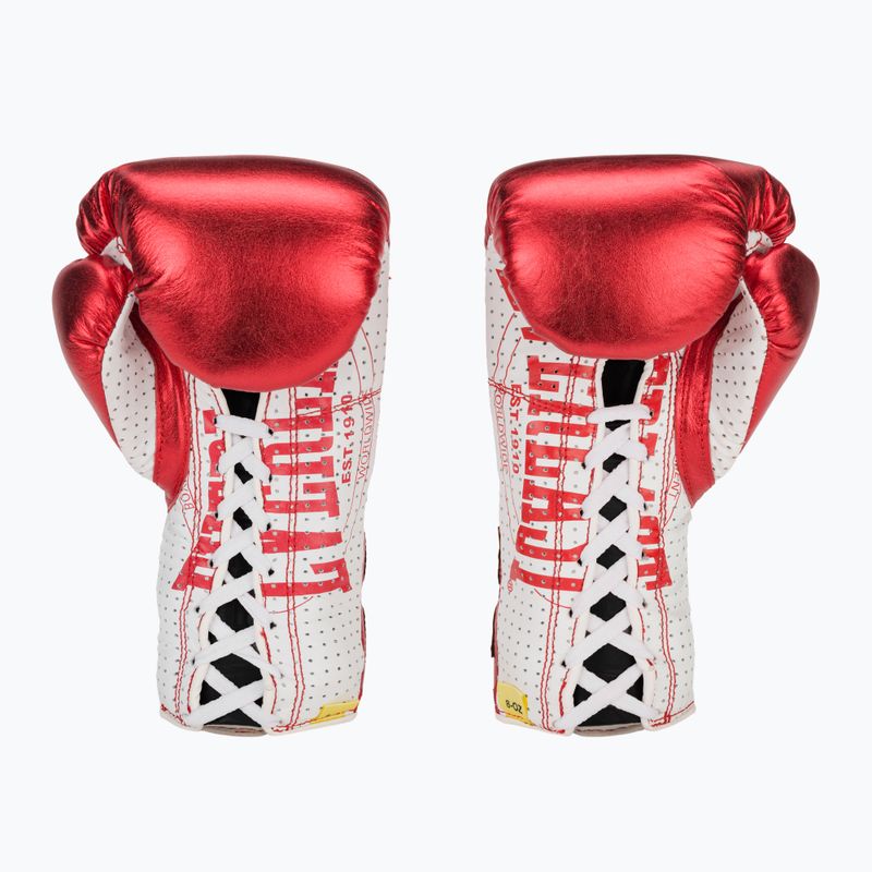 Rękawice bokserskie Everlast Fight Leather red 3